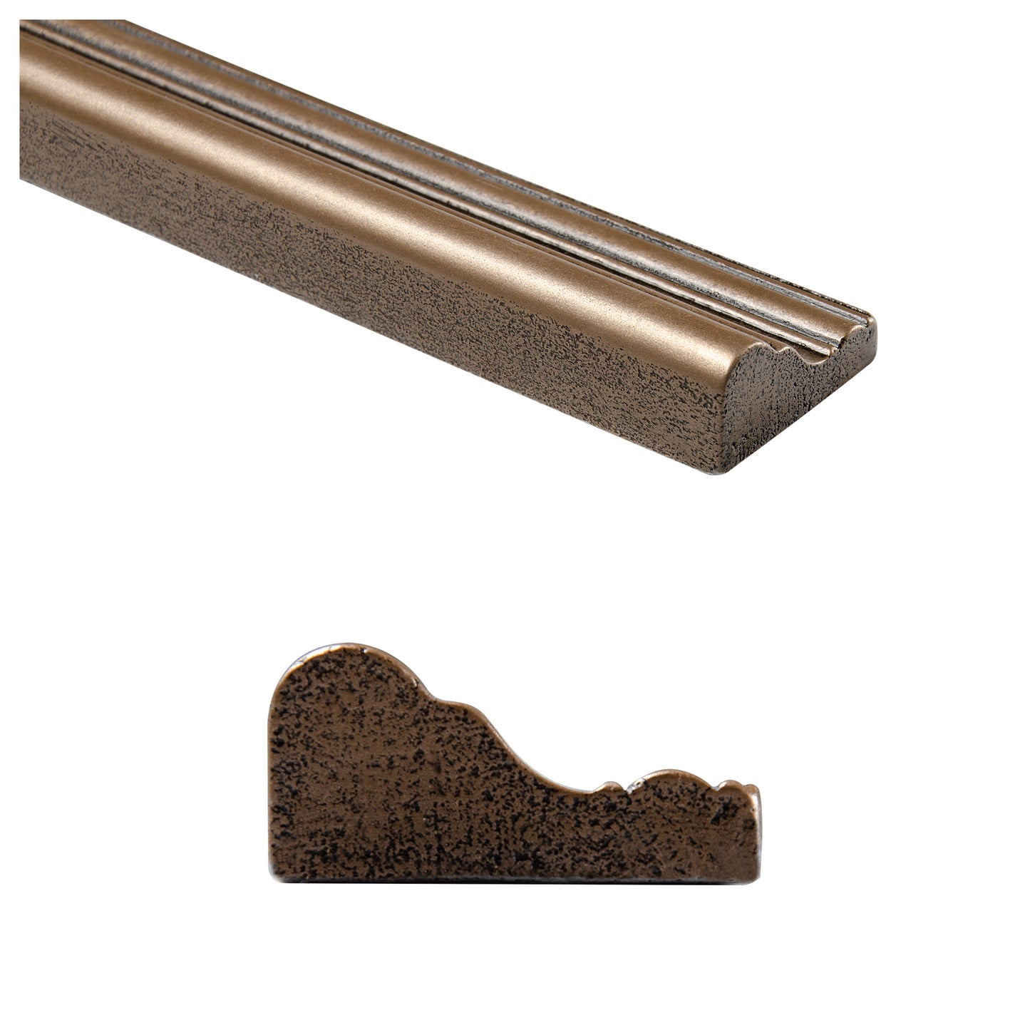Trendy Metal Decorative Chair Rail Accent Tile Bronze 2"x12" ( 5 Linear Foot )