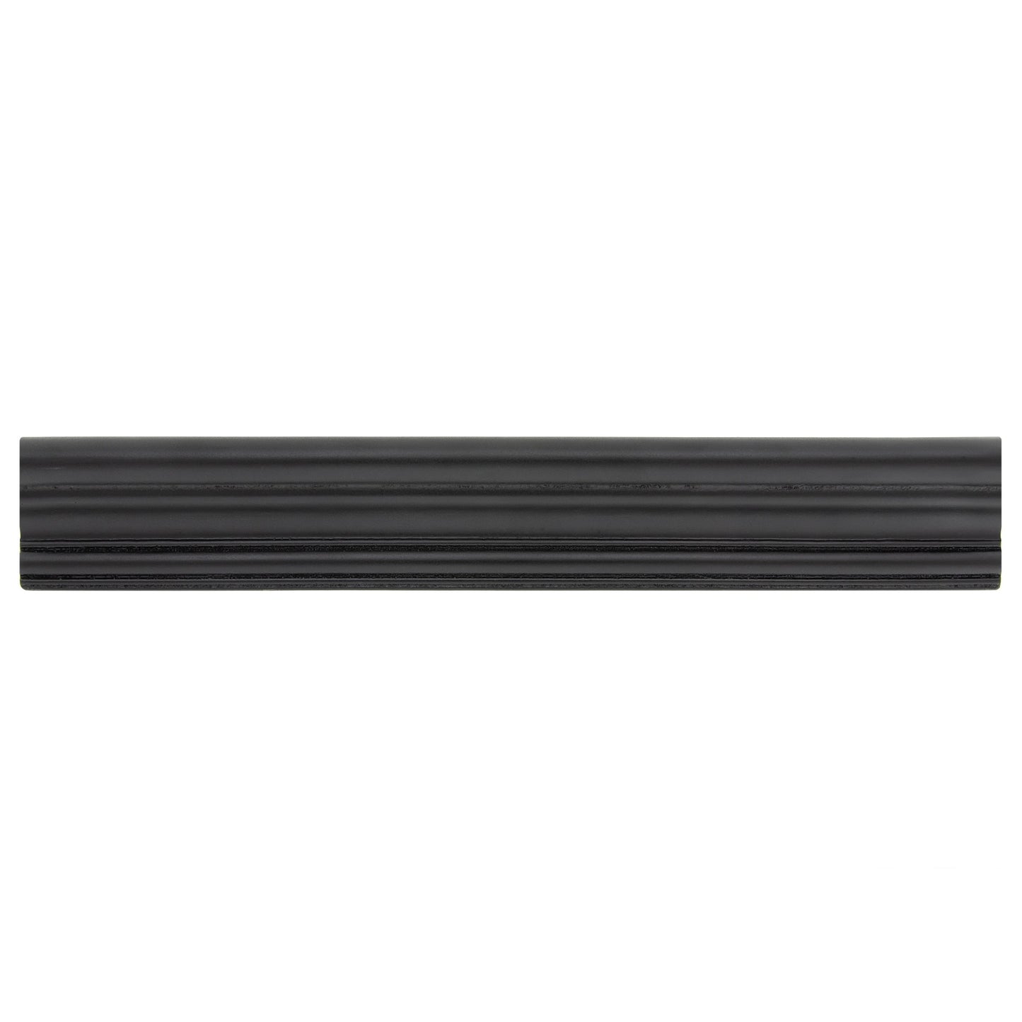 Trendy Metal Decorative Chair Rail Accent Tile Matt Iron Black 2"x12" ( 5 Linear Foot )