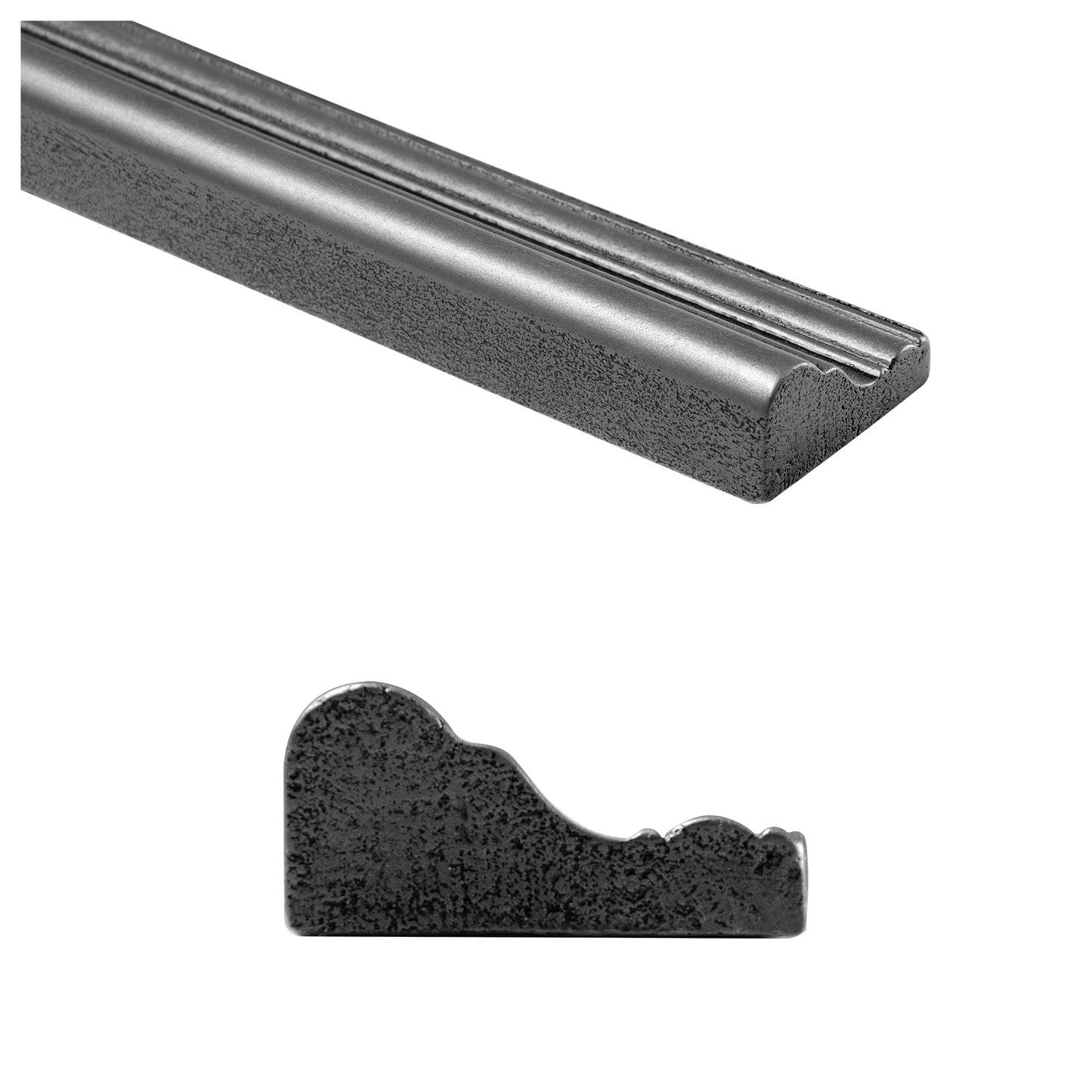 Trendy Metal Decorative Chair Rail Accent Tile Pewter 2"x12" ( 5 Linear Foot )
