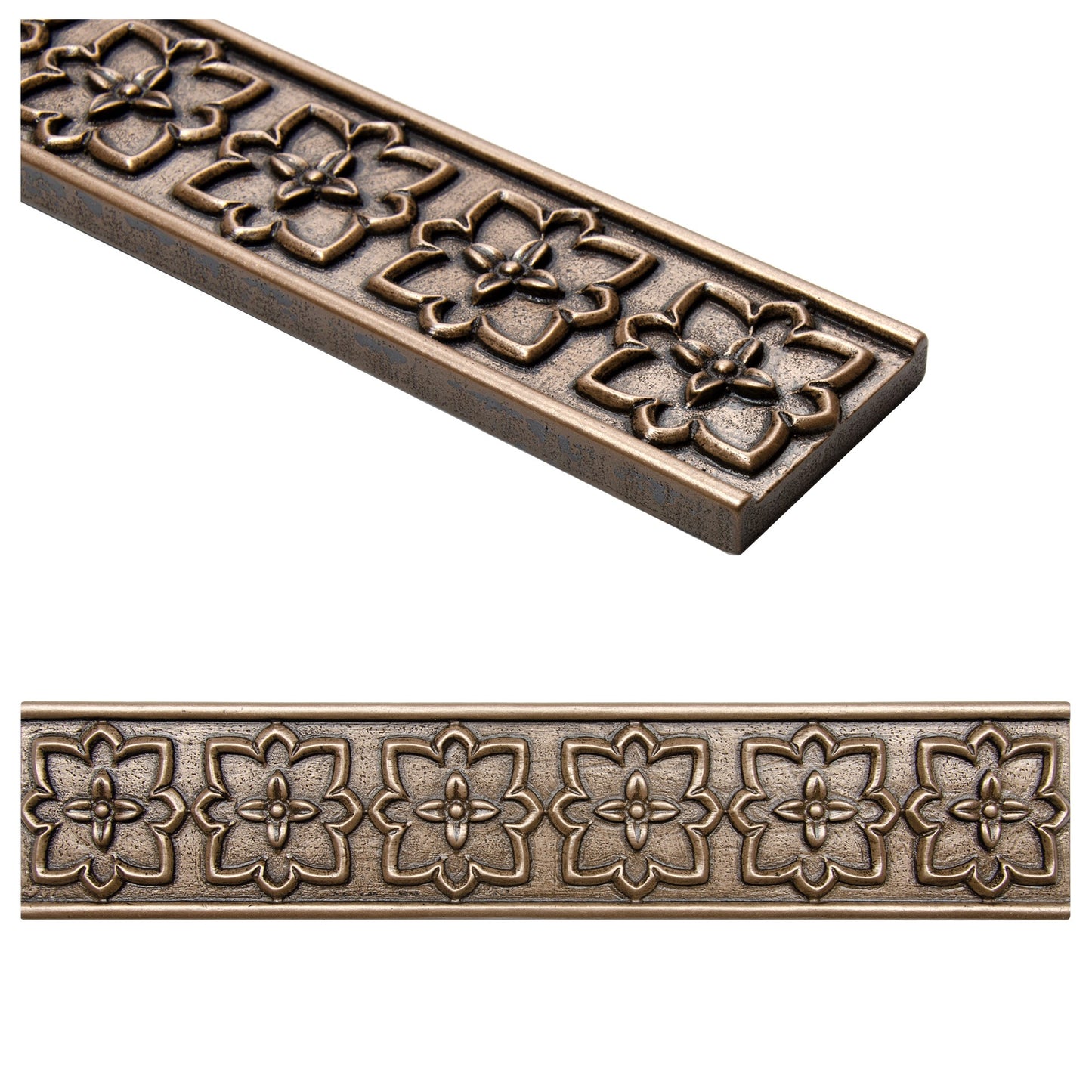 Crown Decorative Border Tile 2 1/2"x12" Bronze (Pack of 5 )