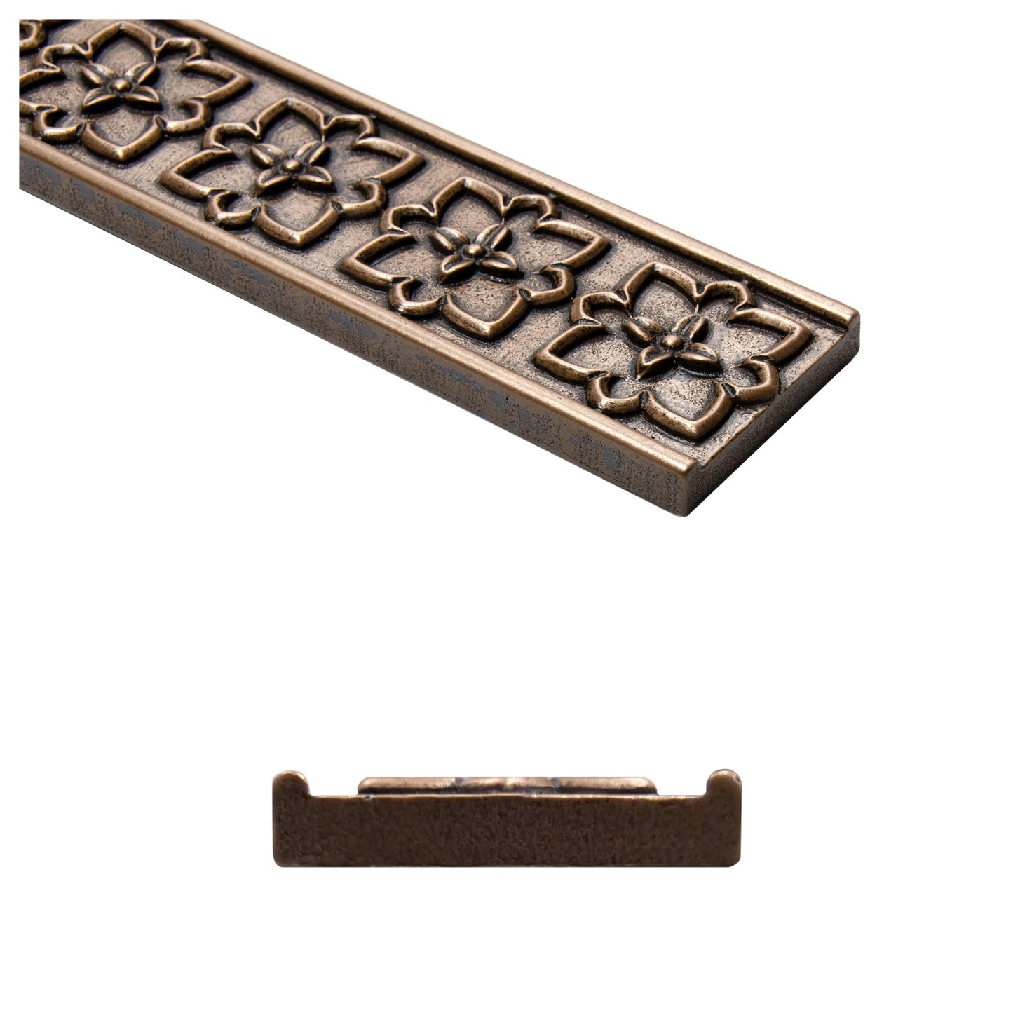 Crown Decorative Border Tile 2 1/2"x12" Bronze (Pack of 5 )