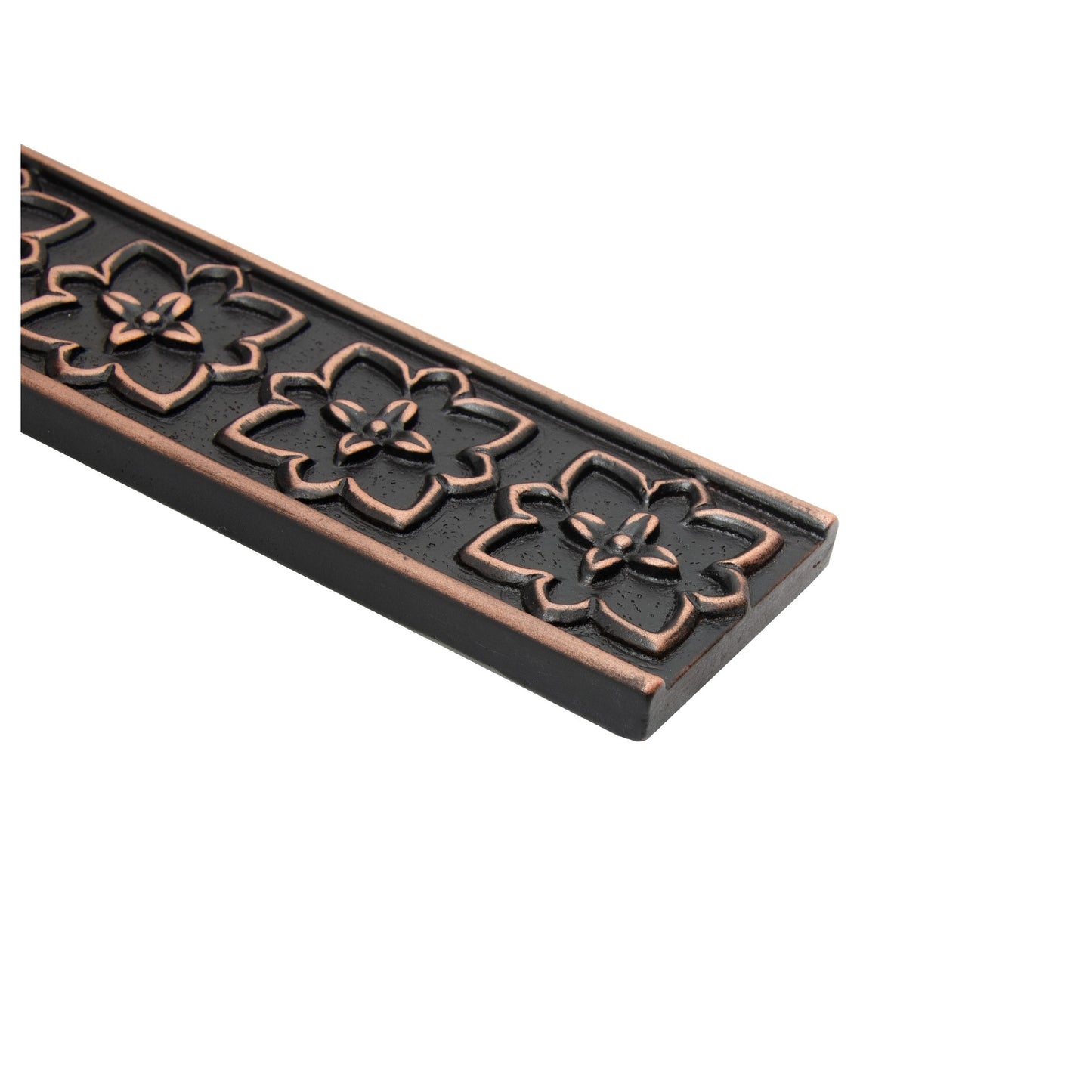 Crown Decorative Border Tile 2 1/2"x12" Oil Rubbed Bronze (Pack of 5 )