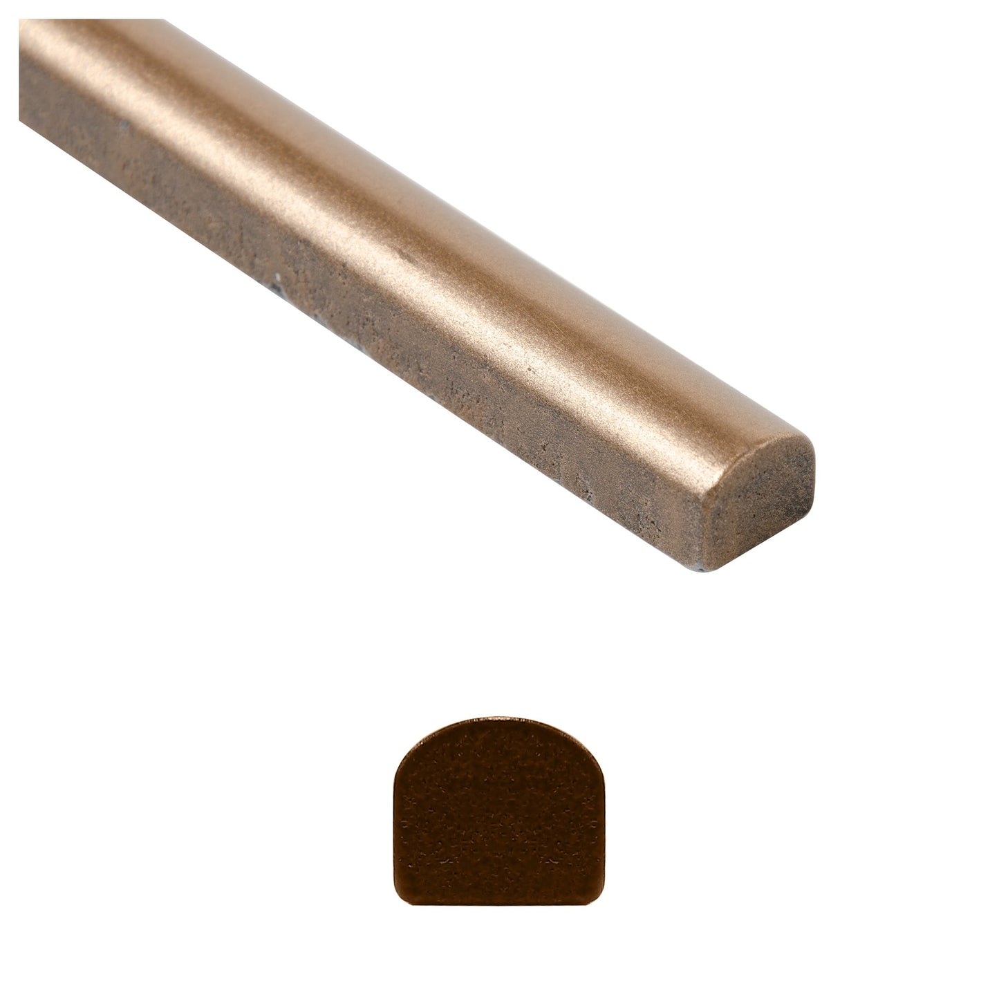Urban Bronze 1/2 in. x 6 in. Metal Pencil Liner Wall Tile Trim (2.5 Linear Foot/Case)