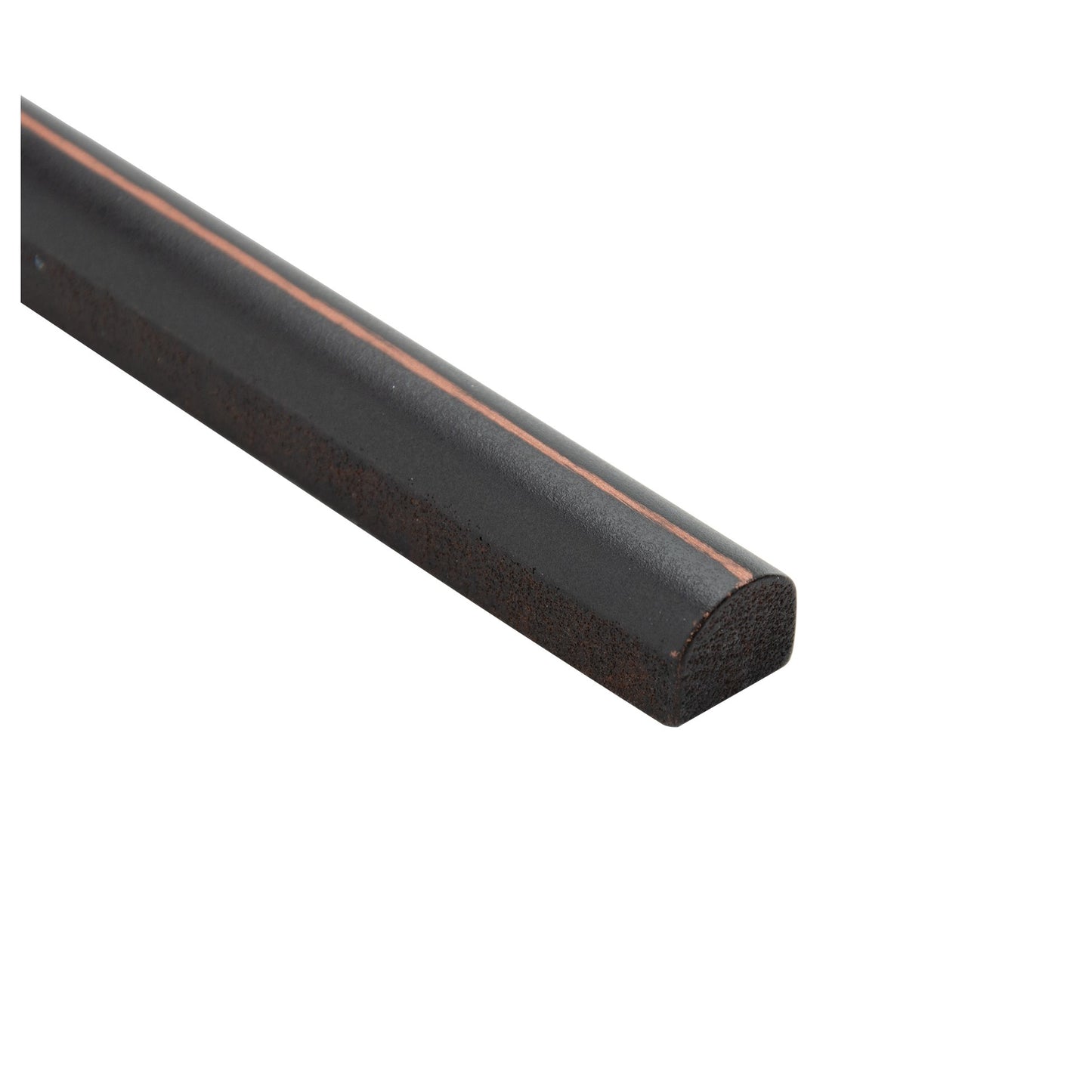 Urban Oil Rubbed Bronze 1/2 in. x 6 in. Metal Pencil Liner Wall Tile Trim (2.5 Linear Foot/Case)