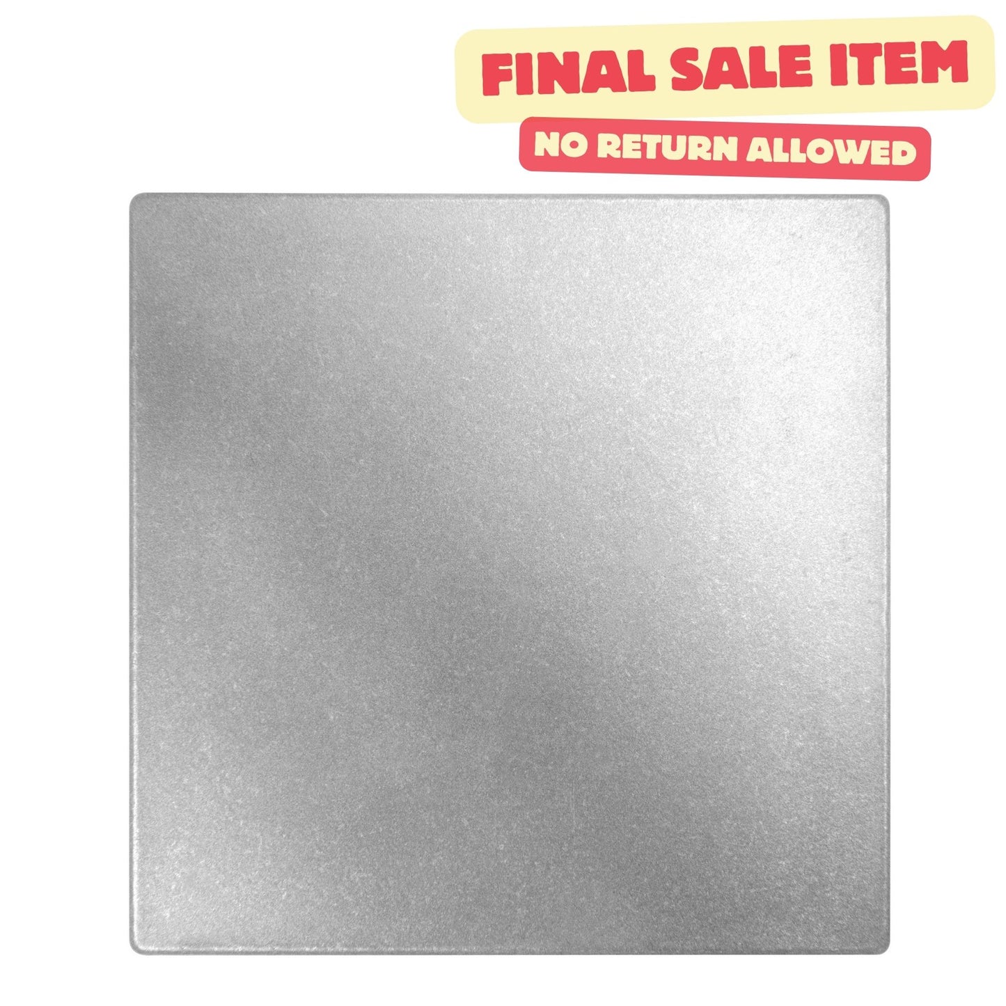 Plano Metal Insert Tile Brushed Nickel 2x2 ( PACK OF 8 PIECE )