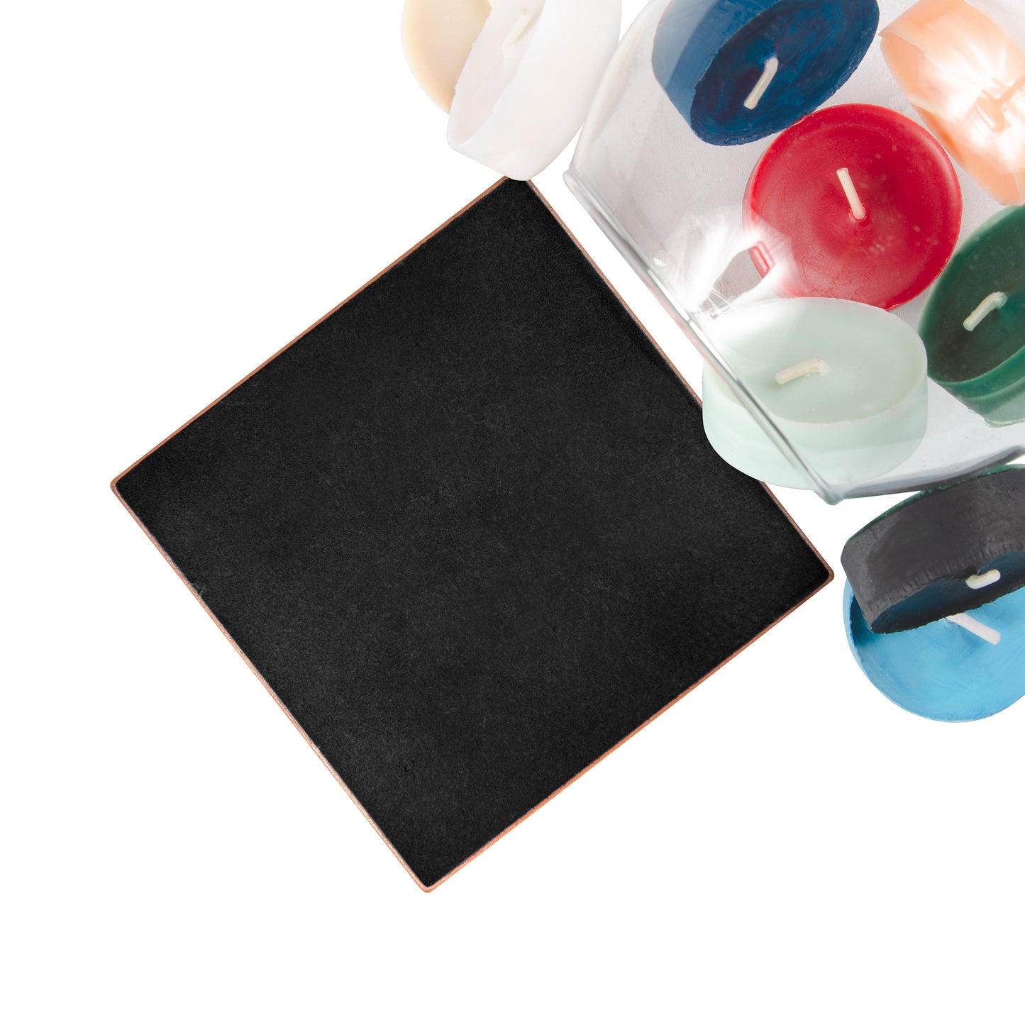 Plano Decorative Metal Insert Tile Oil Rubbed Bronze 4x4 ( PACK OF 4 PIECES)