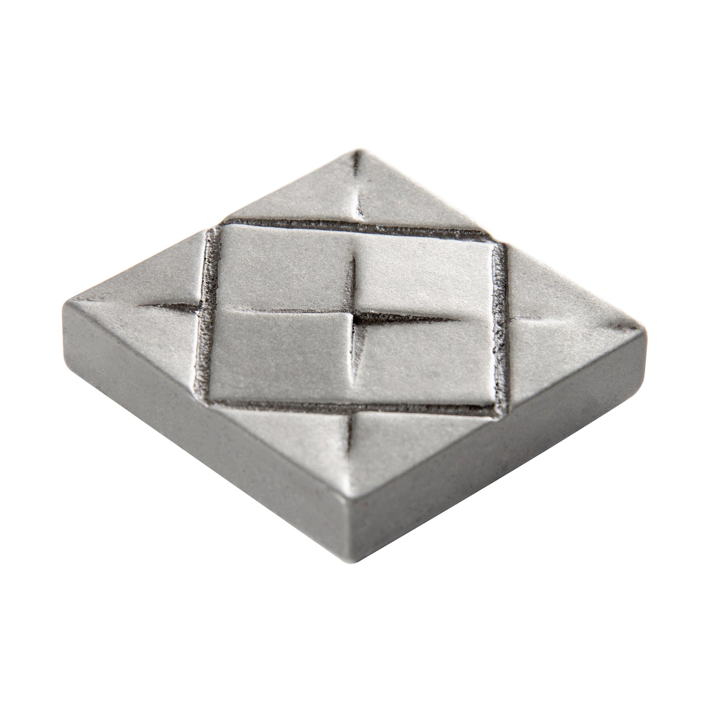 Origami Decorative Metal Insert Tile Pewter 4x4 ( PACK OF 4 PIECES)