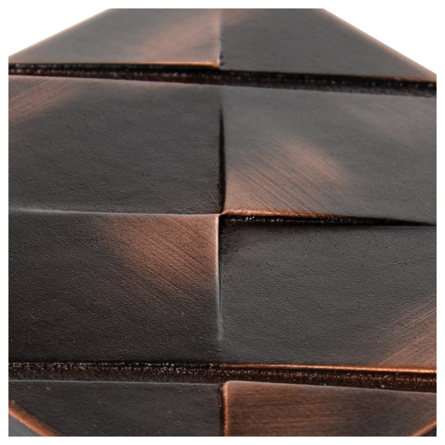 Origami Metal Insert Tile Oil Rubbed Bronze 2x2 ( PACK OF 8 PIECE )