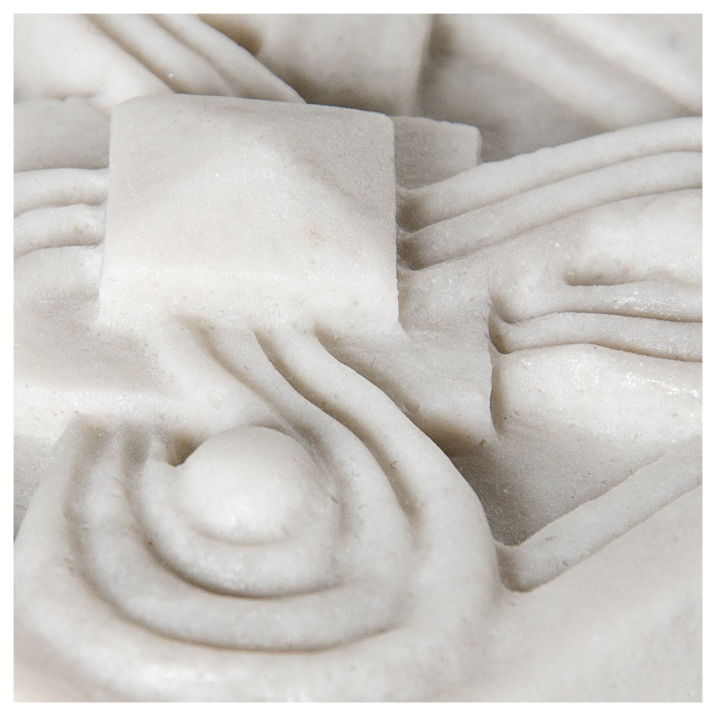 Marmi Di Napoli Deco Carrara Insert 2 1/2" x 2 1/2"