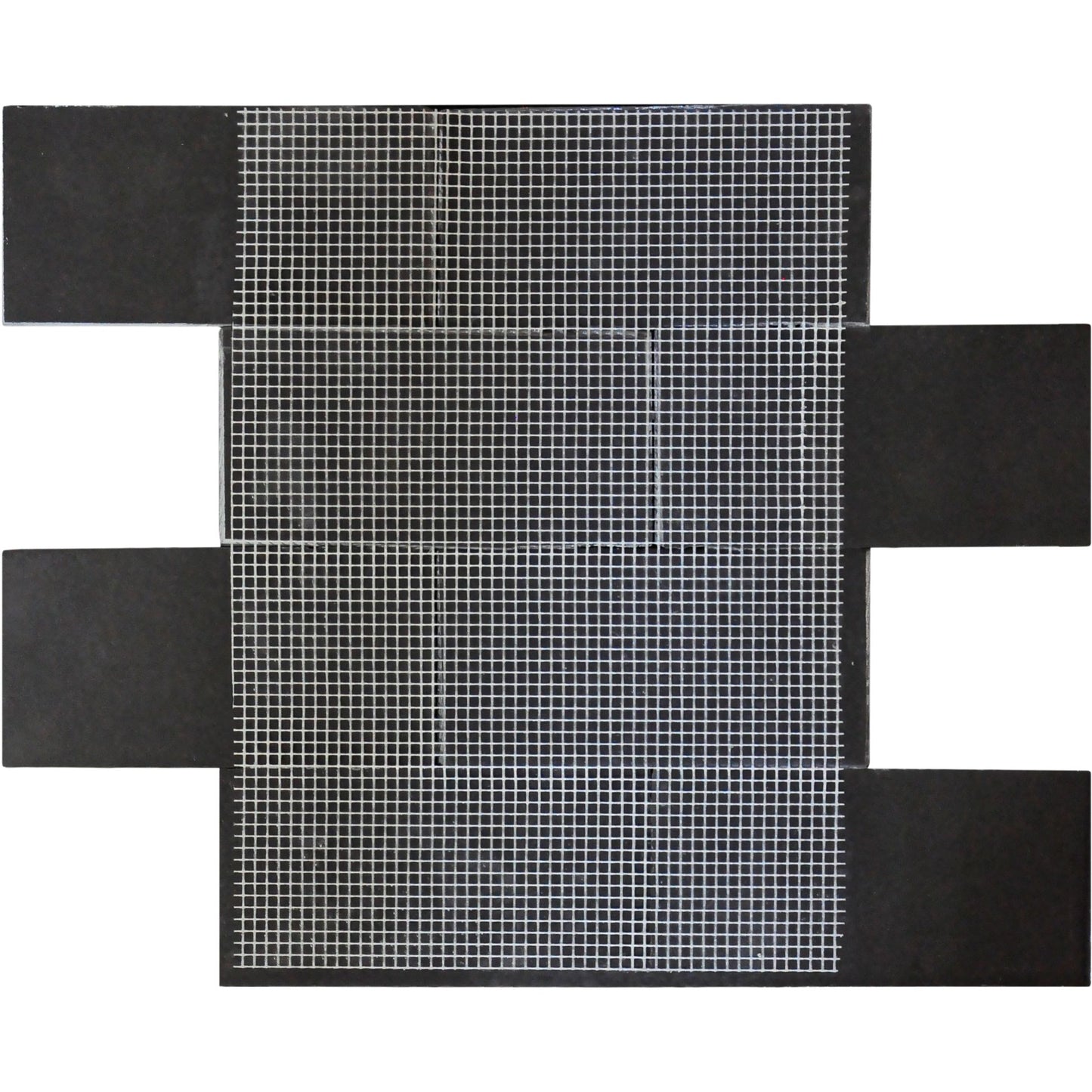 Brick Beveled Majestic Metal Mosaic Tile Bronze - 9"x12"