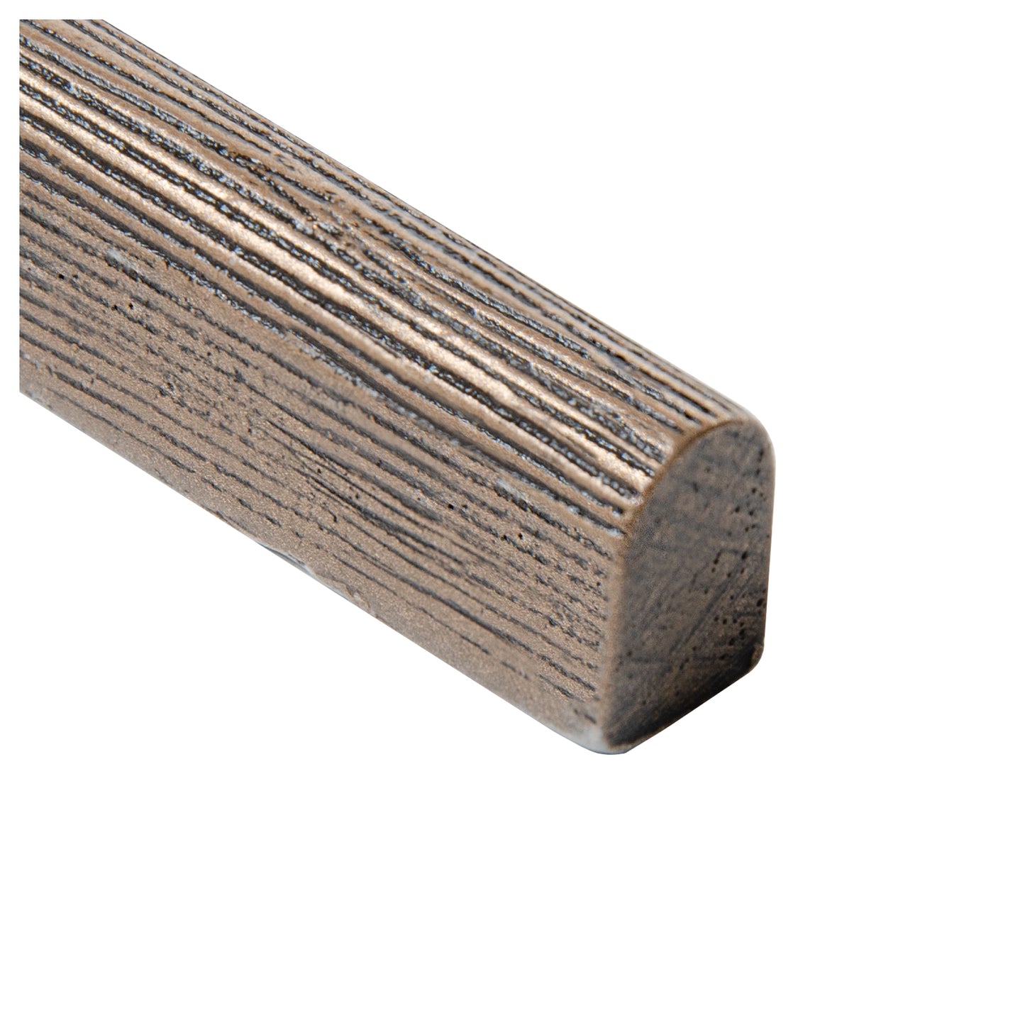Oak Textured Bronze 3/8 in. x 12 in. Matte Metal Pencil Liner Wall Tile Trim (5 Linear Foot/Case)