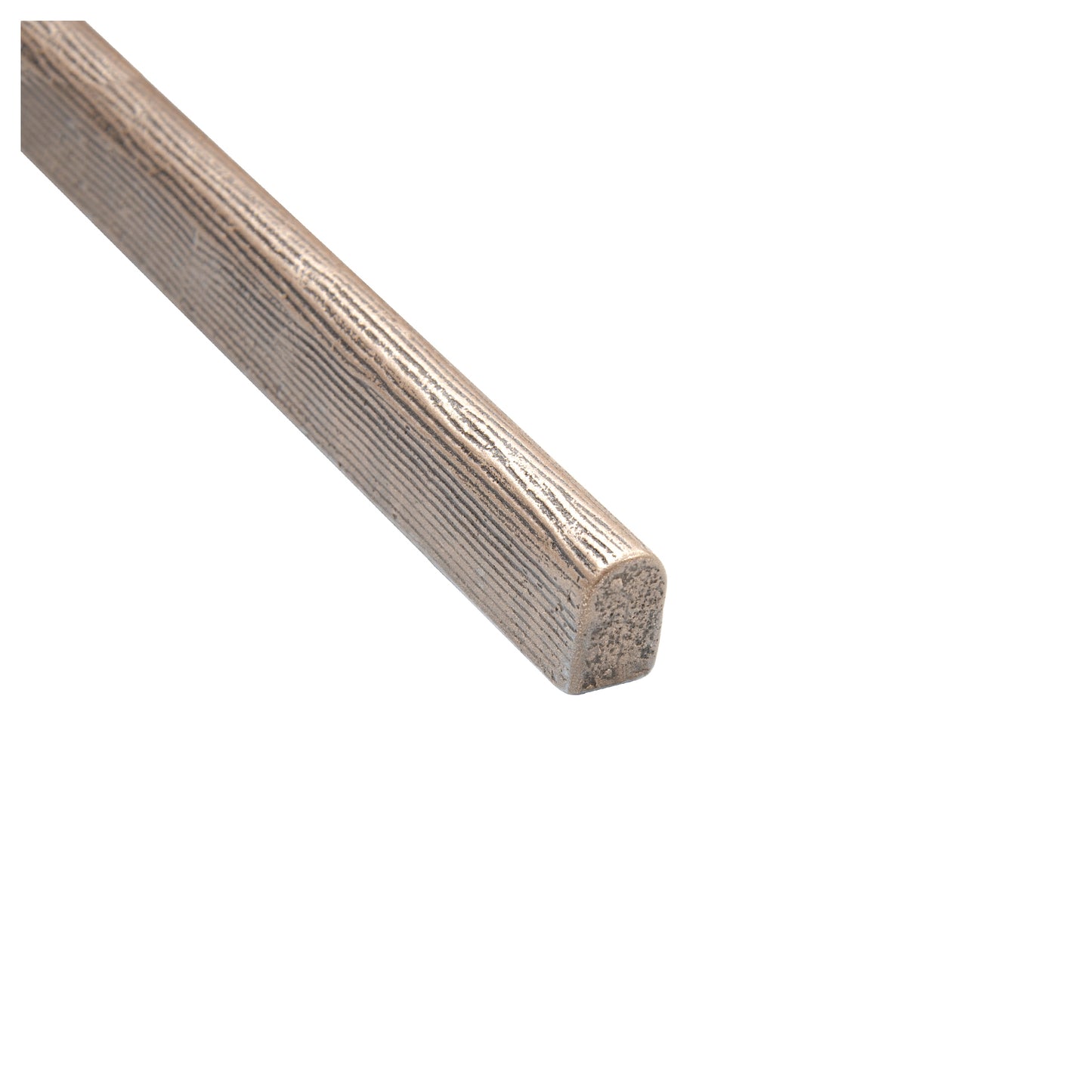 Oak Textured Bronze 3/8 in. x 12 in. Matte Metal Pencil Liner Wall Tile Trim (5 Linear Foot/Case)
