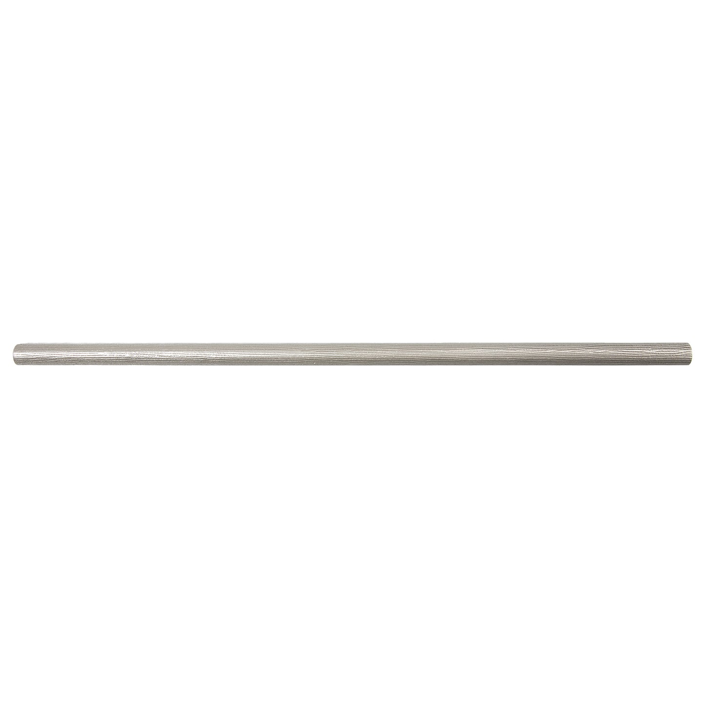 Oak Textured Brushed Nickel 3/8 in. x 12 in. Matte Metal Pencil Liner Wall Tile Trim (5 Linear Foot/Case)