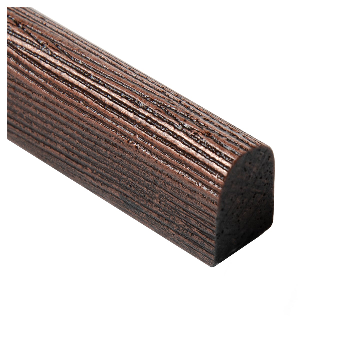 Oak Textured Oil Rubbed Bronze 3/8 in. x 12 in. Matte Metal Pencil Liner Wall Tile Trim (5 Linear Foot/Case)