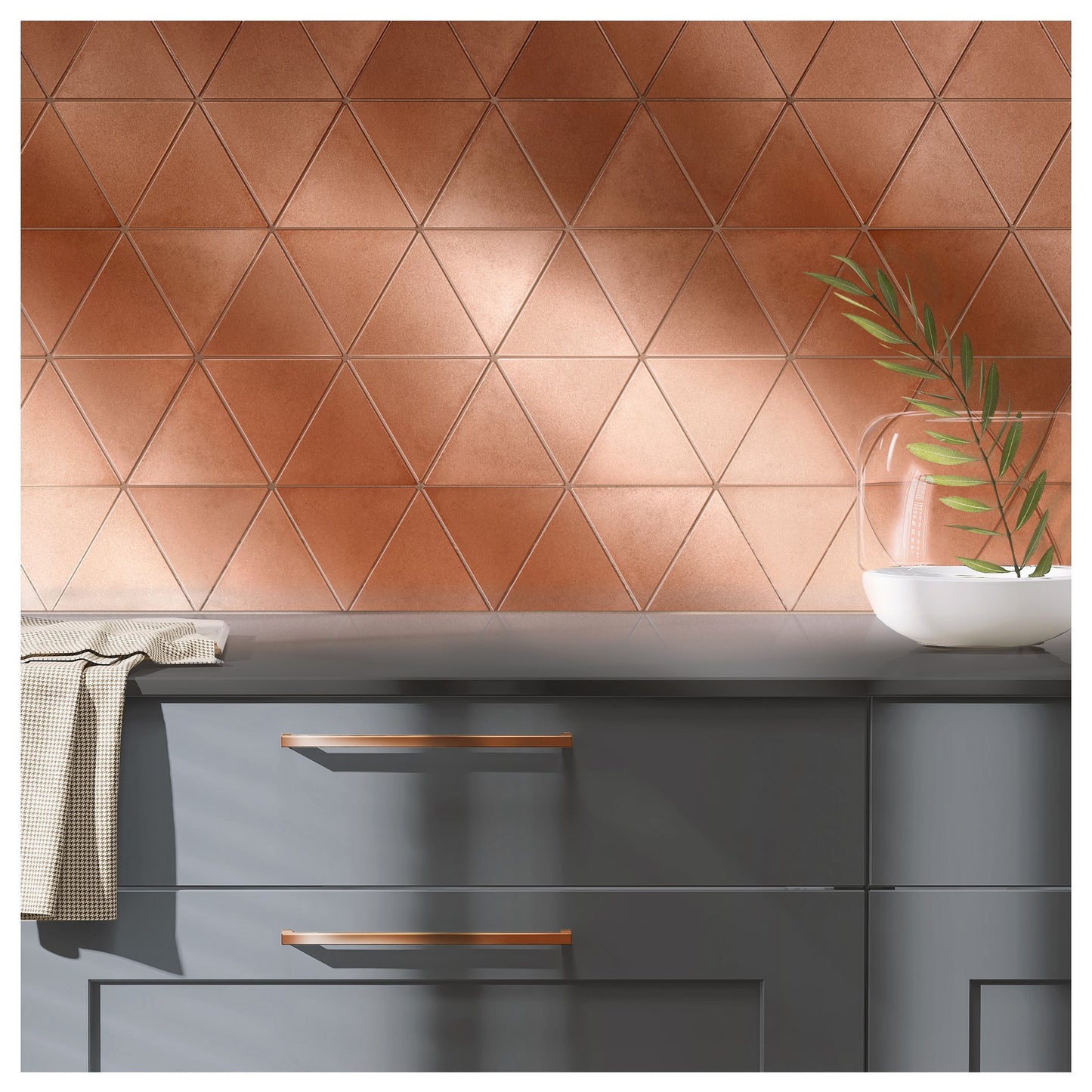 Copper Encore 3 6/16" Triangle - 12" x 12"