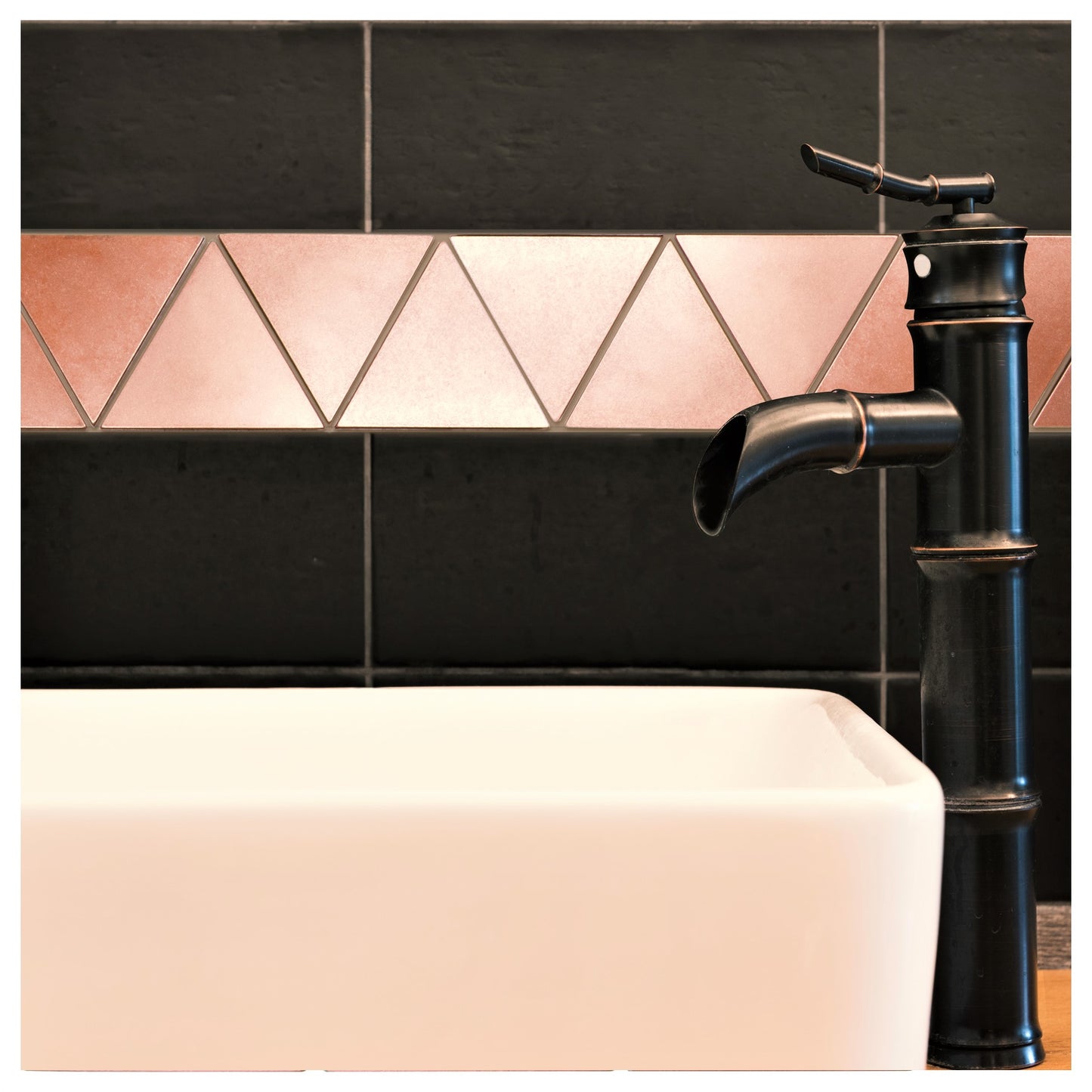 Oil Rubbed Bronze Encore 3 6/16" Triangle - 12" x 12"