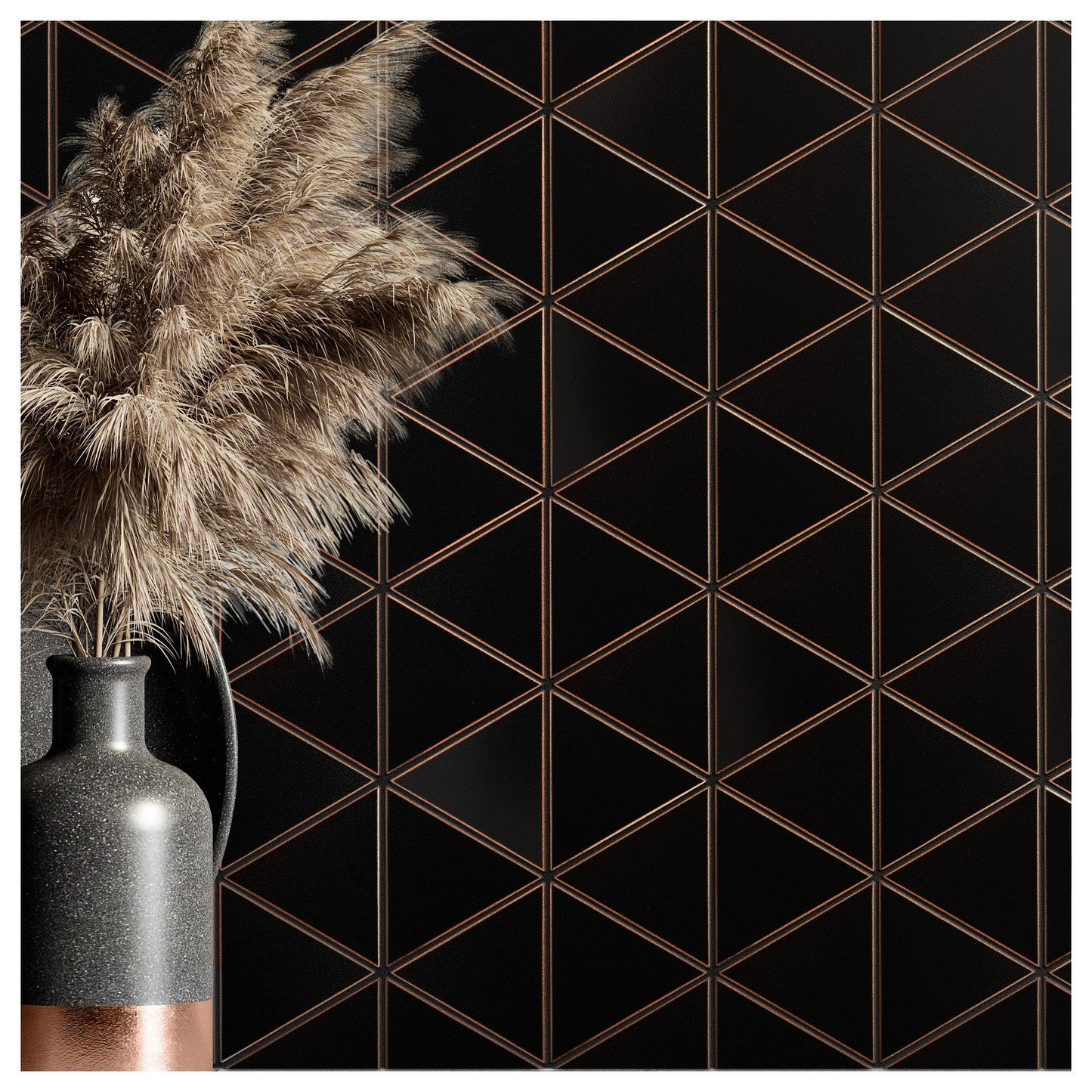 Oil Rubbed Bronze Encore 3 6/16" Triangle - 12" x 12"