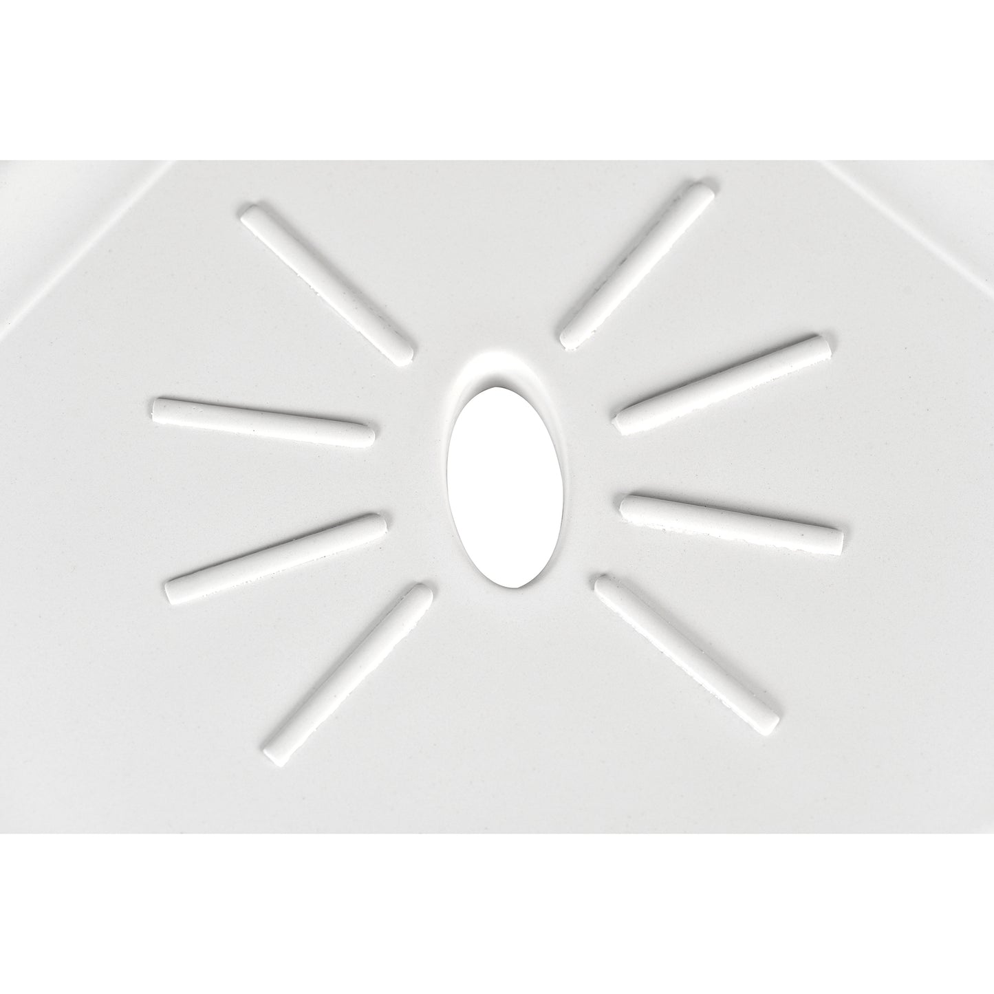 Architecta Decor Bathroom and Shower Corner Shelf Flatback Wall Mounted Tile 8.8 x 8.8 Inch Bright White