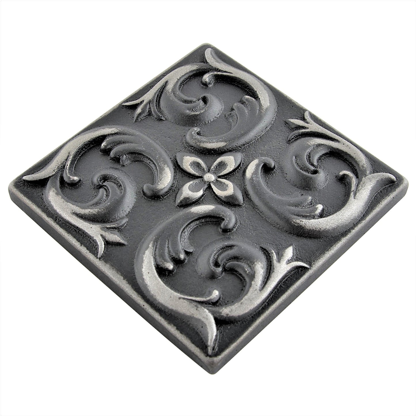 Moroccon Metal Insert Tile Wrought Iron 2x2 ( PACK OF 8 PIECE)