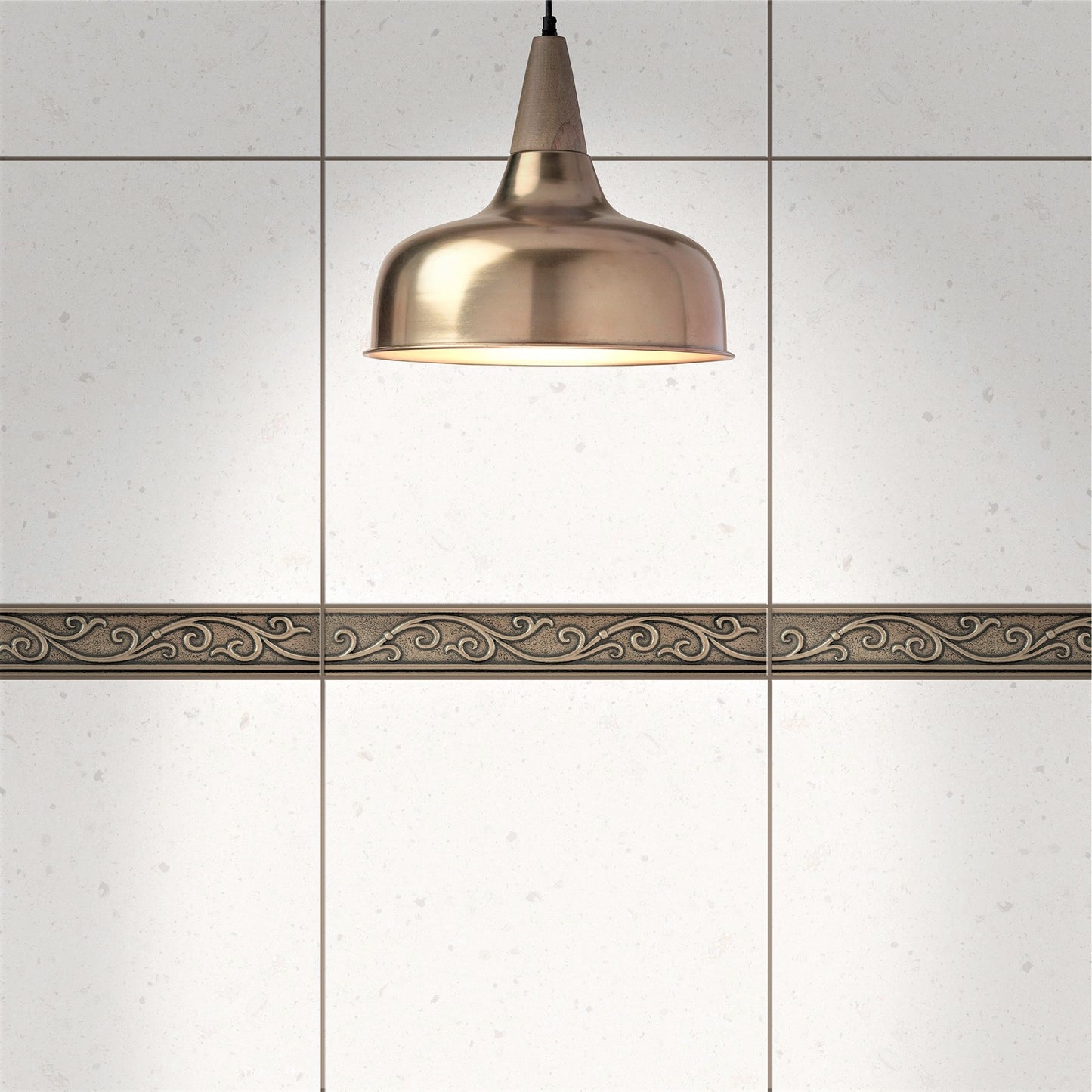 Cypress Metal Border Liner Tile Bronze 1 3/4 x 12 ( PACK OF 5 PIECE )
