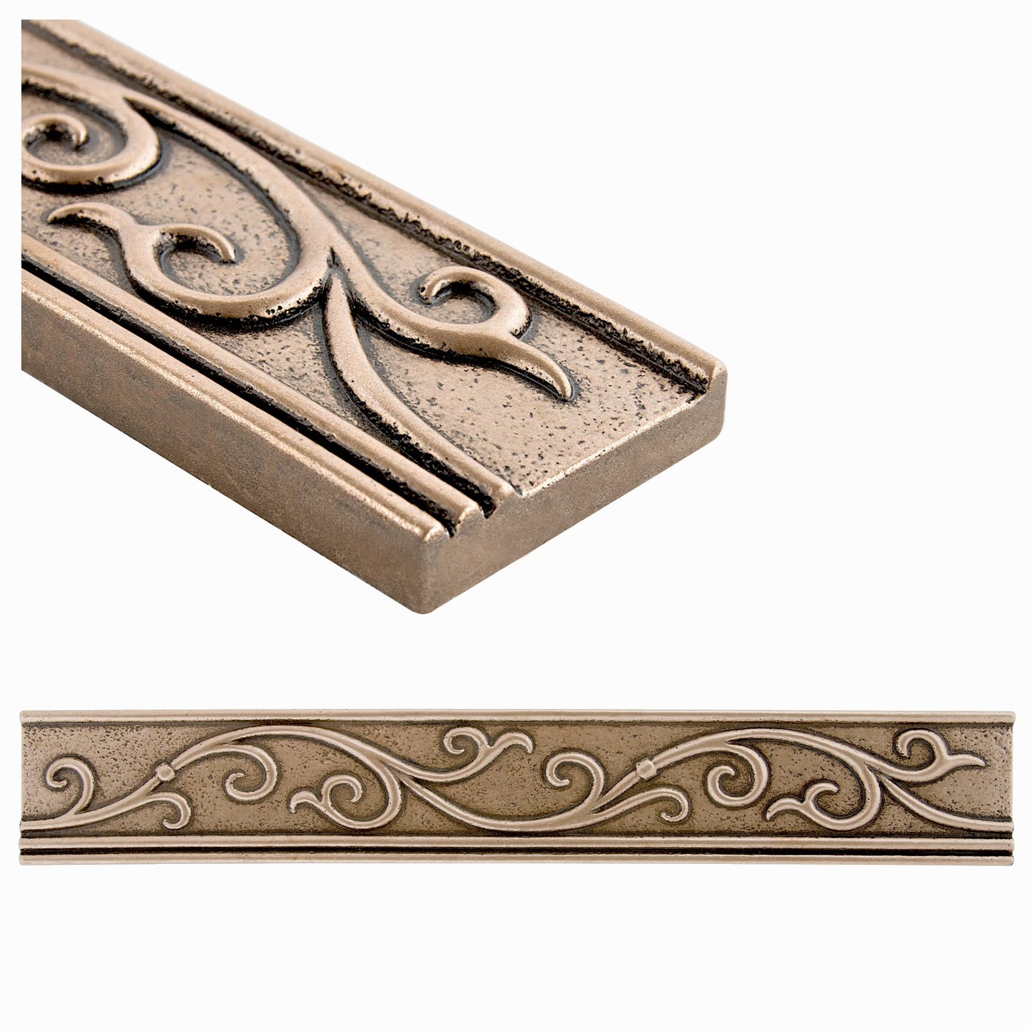 Cypress Metal Border Liner Tile Bronze 1 3/4 x 12 ( PACK OF 5 PIECE )