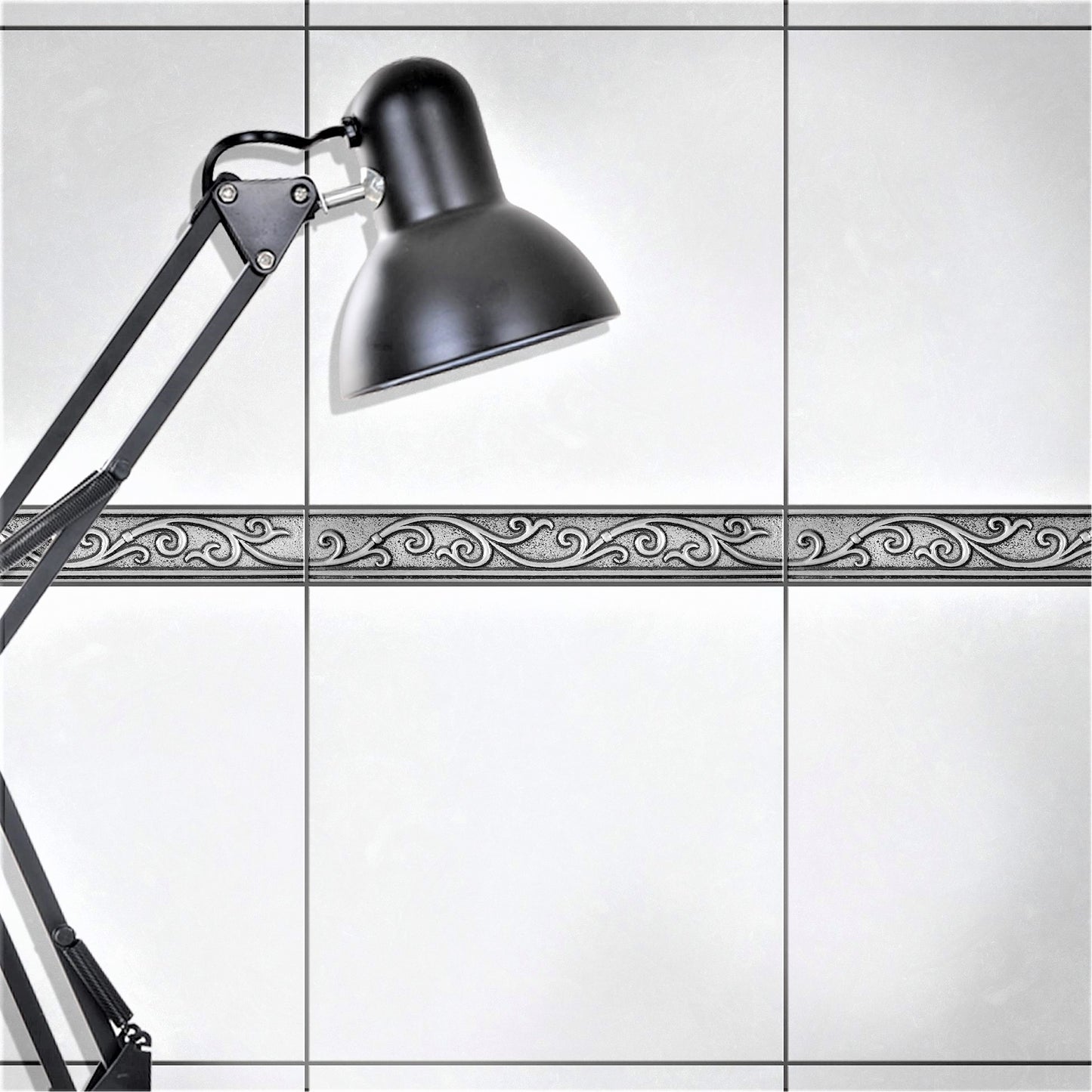 Cypress Metal Border Liner Tile Pewter Nickel 1 3/4 x 12 ( PACK OF 5 PIECE )
