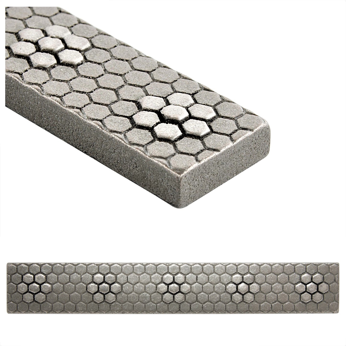 Floral Hex Tile Trim Nickel 1x 6 ( PACK OF 5 PIECE )