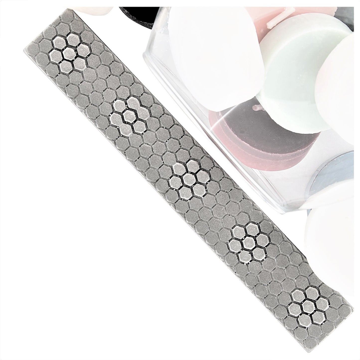 Floral Hex Tile Trim Nickel 1x 6 ( PACK OF 5 PIECE )