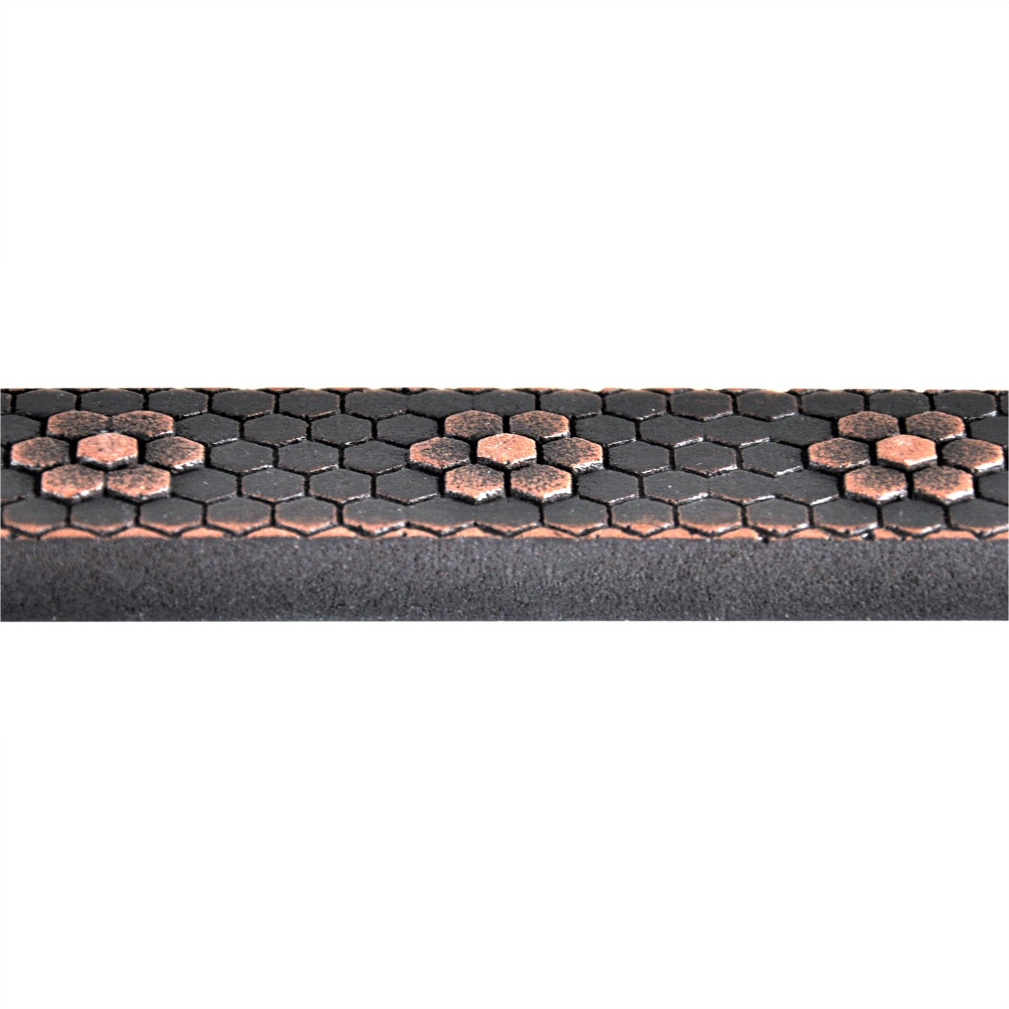 Floral Hex Tile Trim Oil Rubbed Bronze 1x6 (SET of 5)