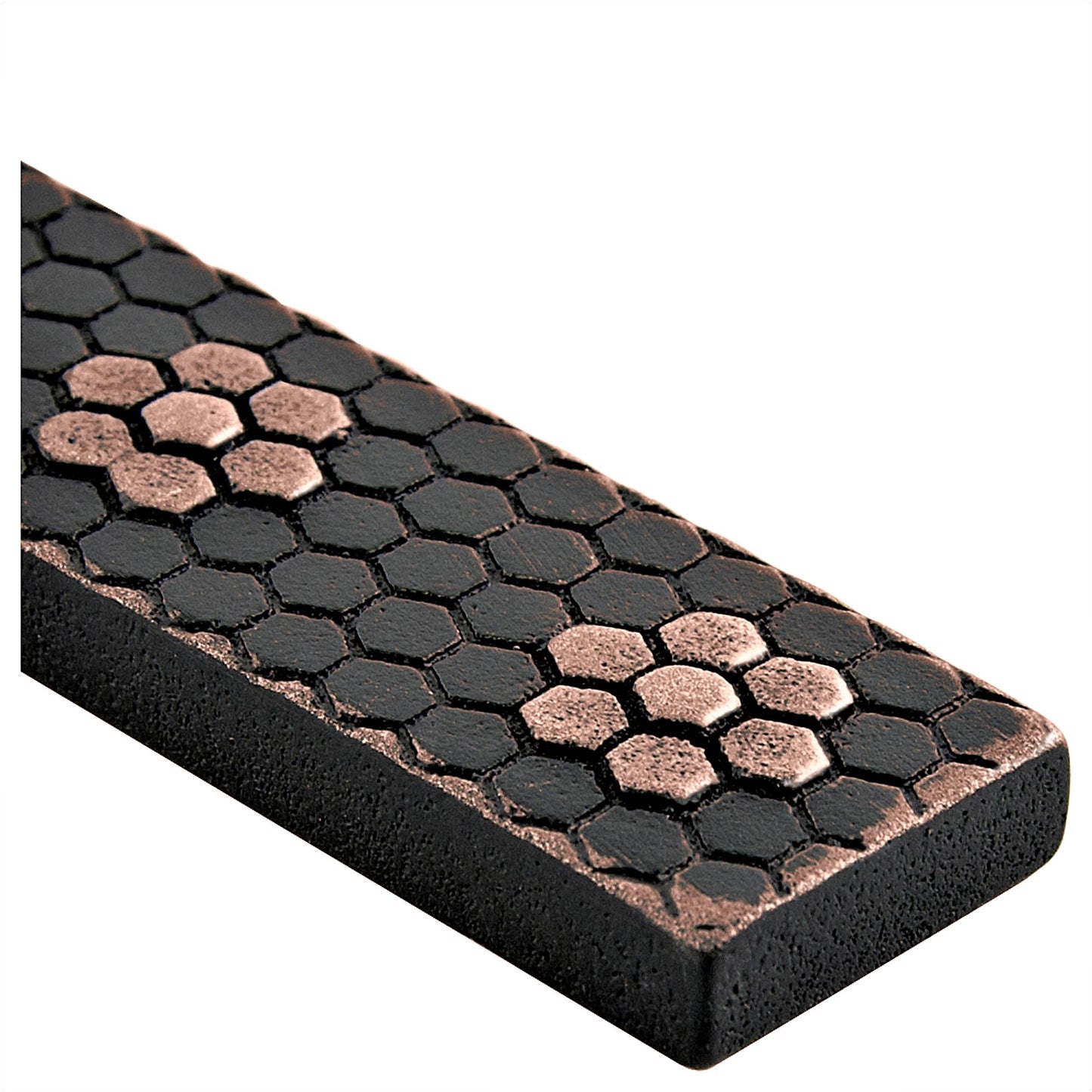 Floral Hex Tile Trim Oil Rubbed Bronze 1x6 (SET of 5)