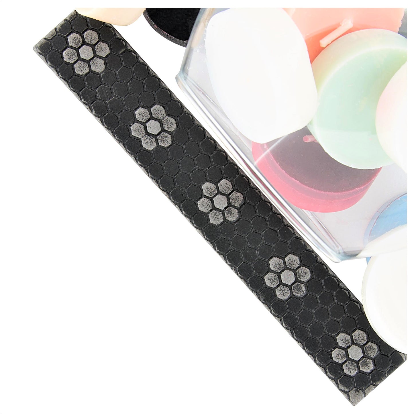 Floral Hex Tile Trim Matt Iron Black 1x6 (PACK OF 5 PIECE)