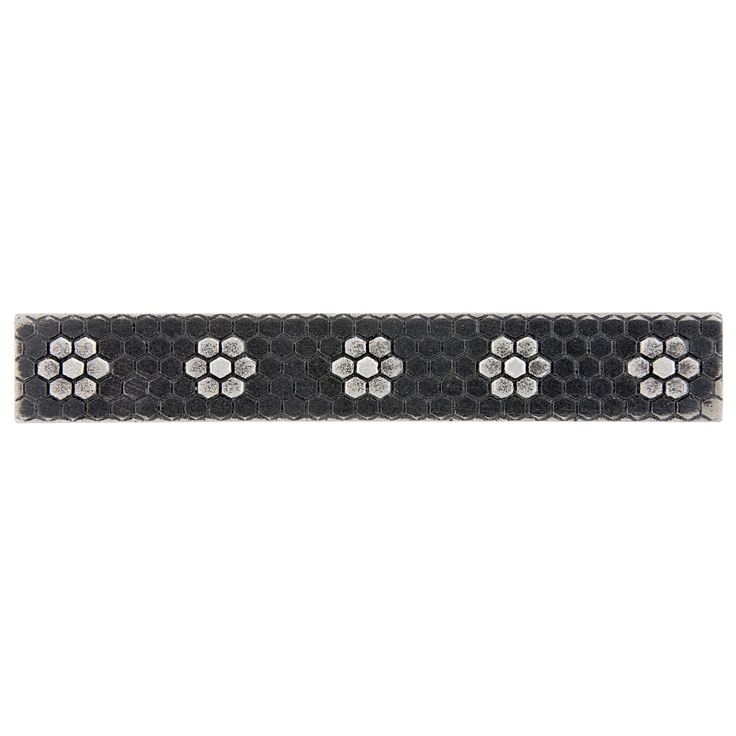 Floral Hex Tile Trim Matt Iron Black 1x6 (PACK OF 5 PIECE)