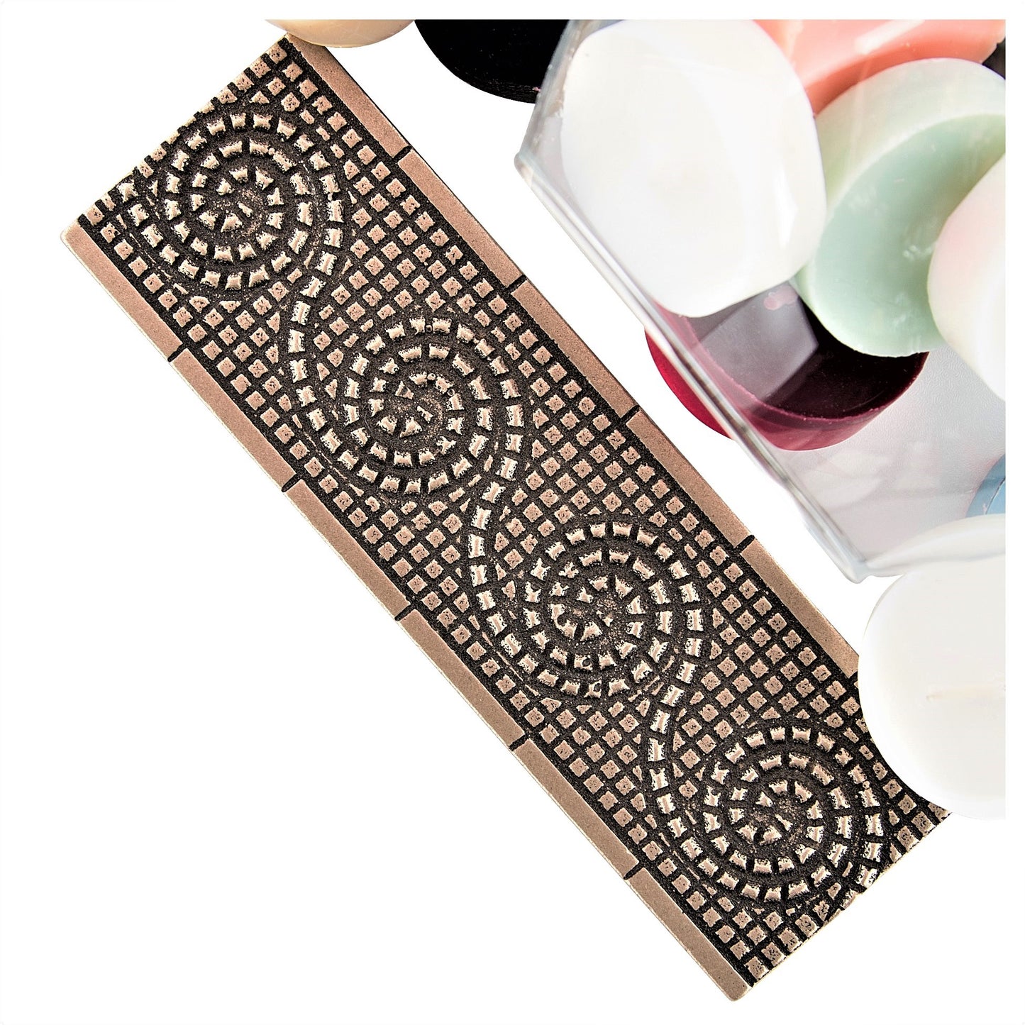 Wave Border Tile Trim Bronze 2x6 ( PACK OF 5 PIECE )
