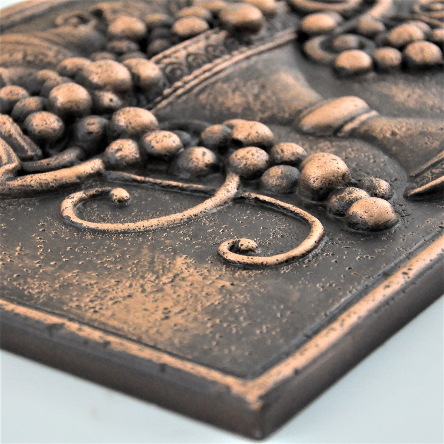 Backsplash Tile for Kitchen and Fireplace Luxuirant 12" x 16" Metal Mural Oil Rubbed Bronze
