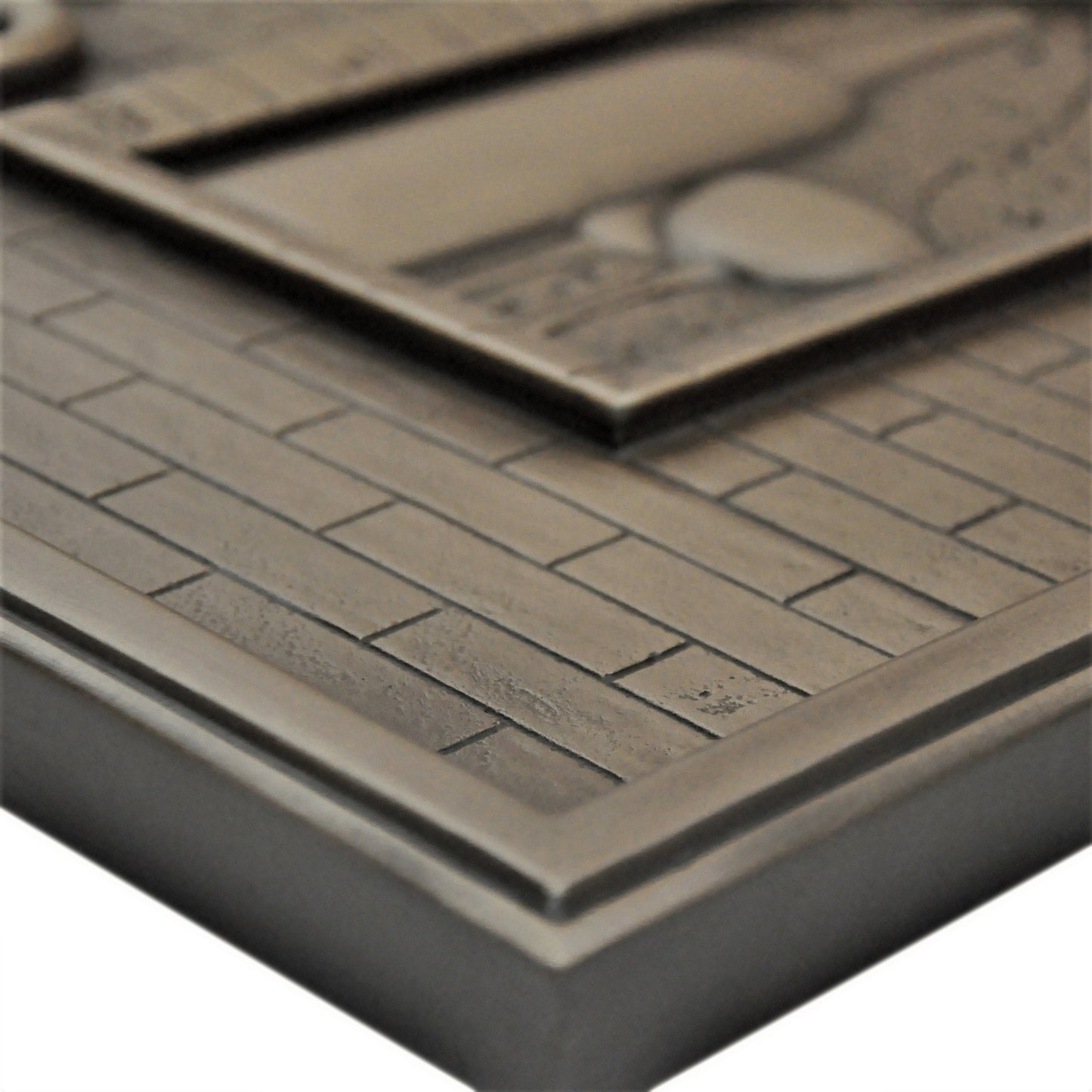 Backsplash Tile for Kitchen and Fireplace Heaven 12" x 18" Metal Mural Bronze