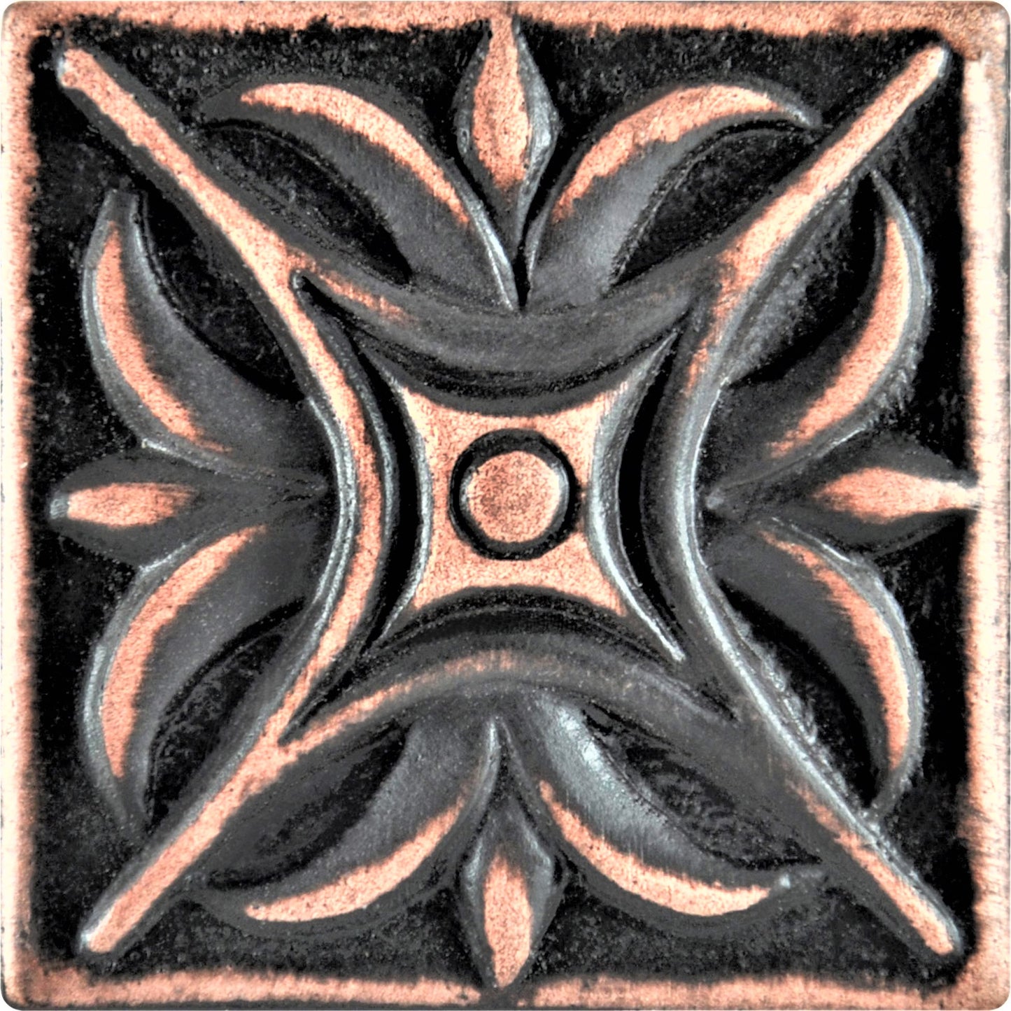 MidWest Star Metal Insert Tile Oil Rubbed Bronze 2x2 ( PACK OF 8 PIECE )