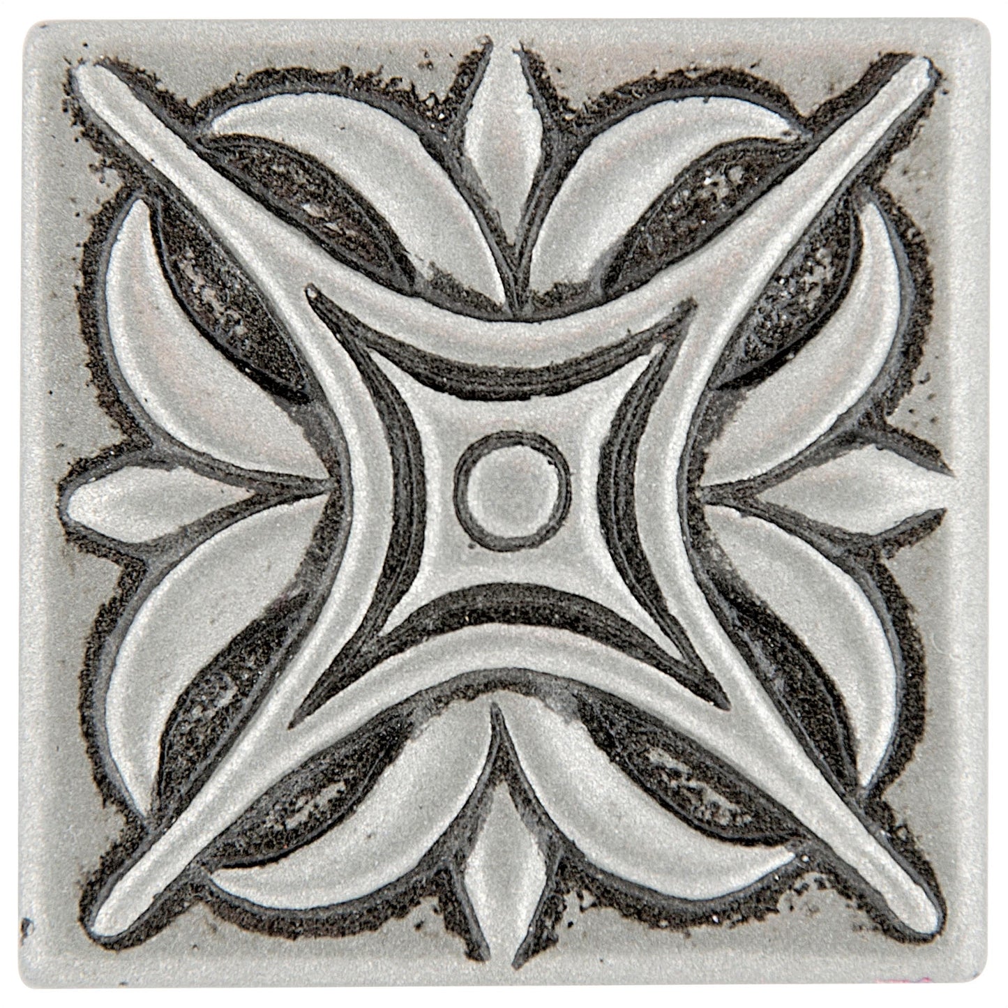 MidWest Star Metal Insert Tile Pewter Nickel 2x2 ( PACK OF 8 PIECE )