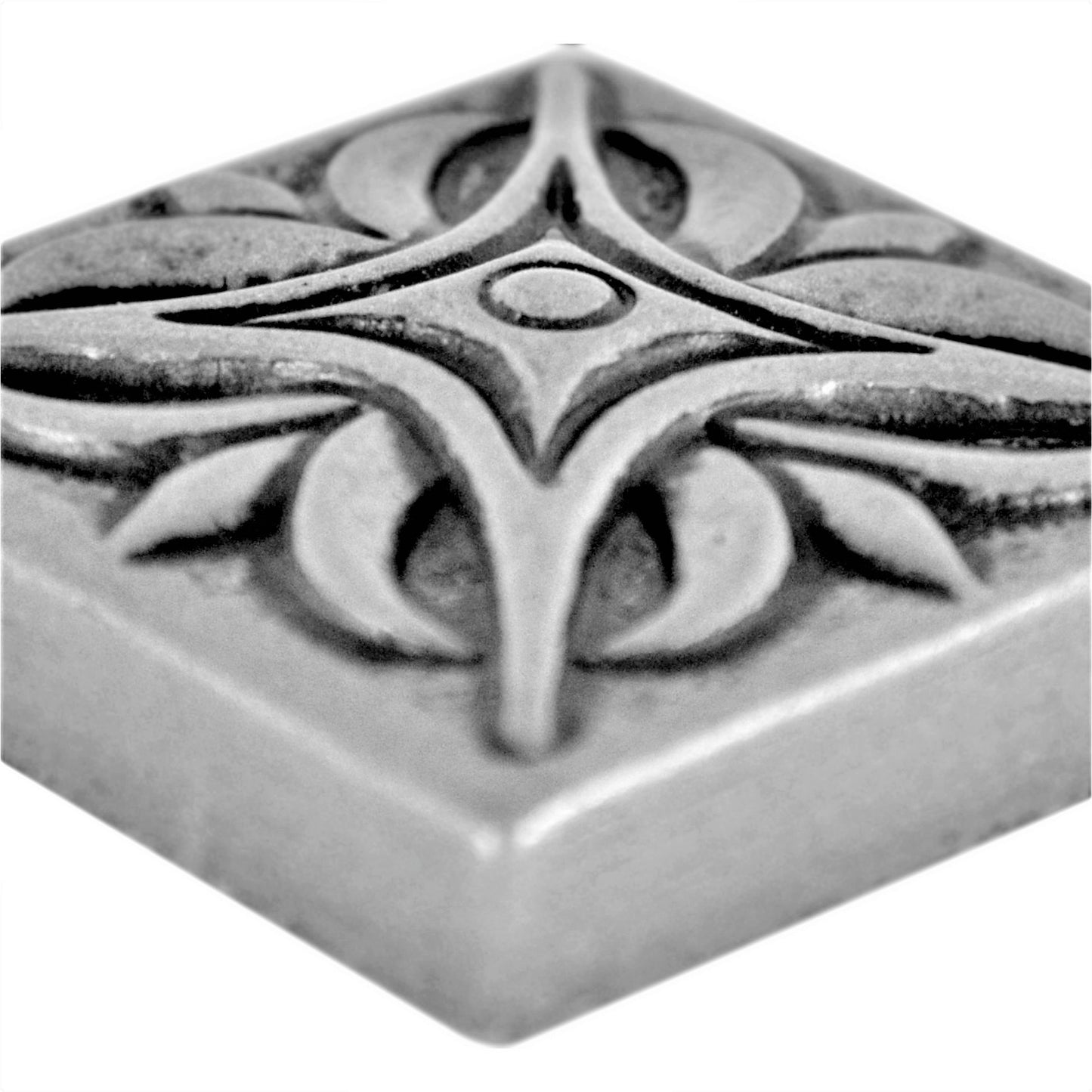 MidWest Star Metal Insert Tile Pewter Nickel 2x2 ( PACK OF 8 PIECE )