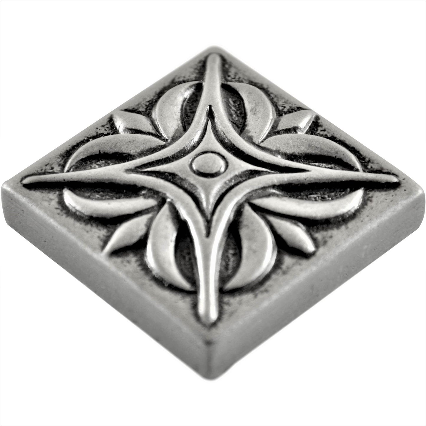 MidWest Star Metal Insert Tile Pewter Nickel 2x2 ( PACK OF 8 PIECE )