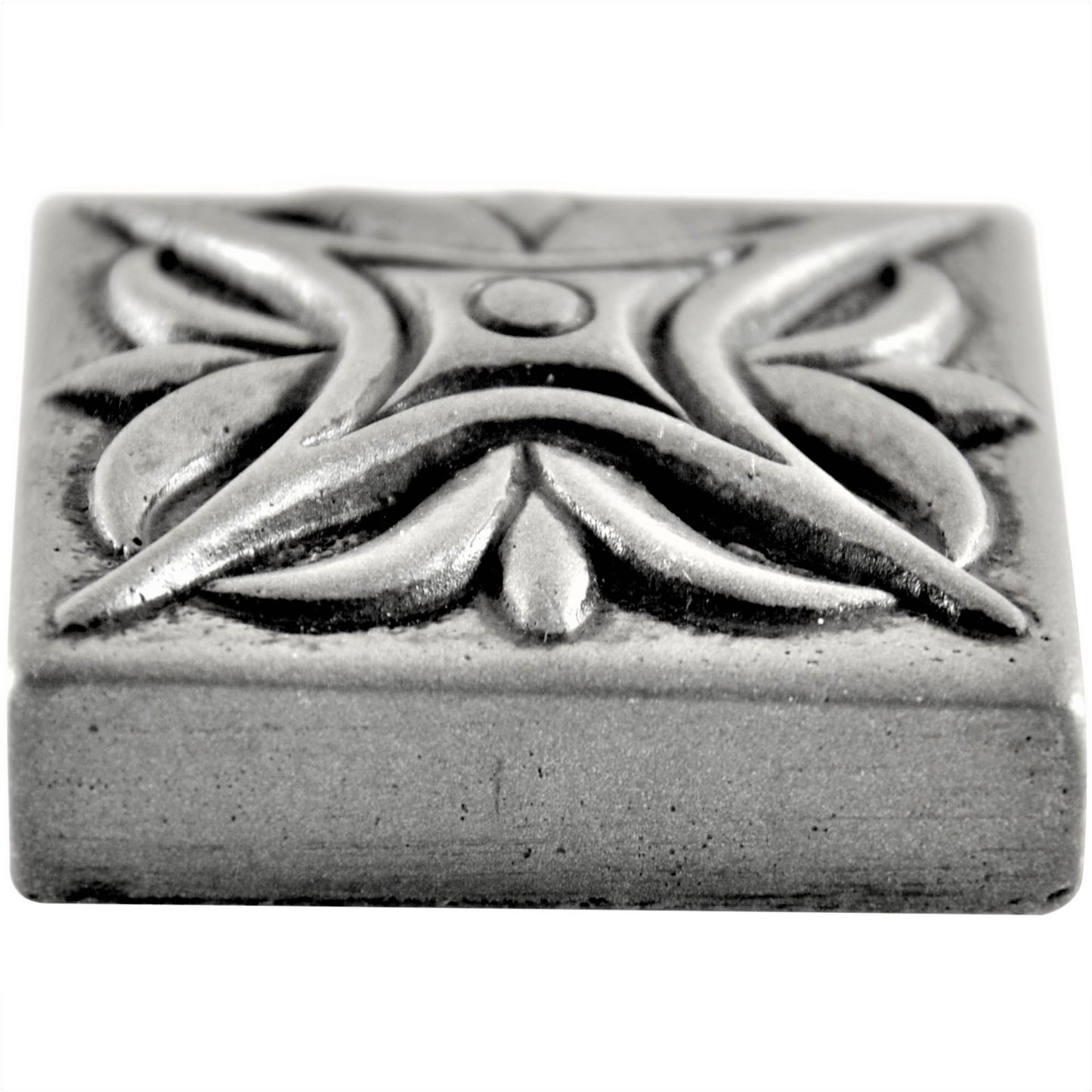 MidWest Star Metal Insert Tile Pewter Nickel 2x2 ( PACK OF 8 PIECE )