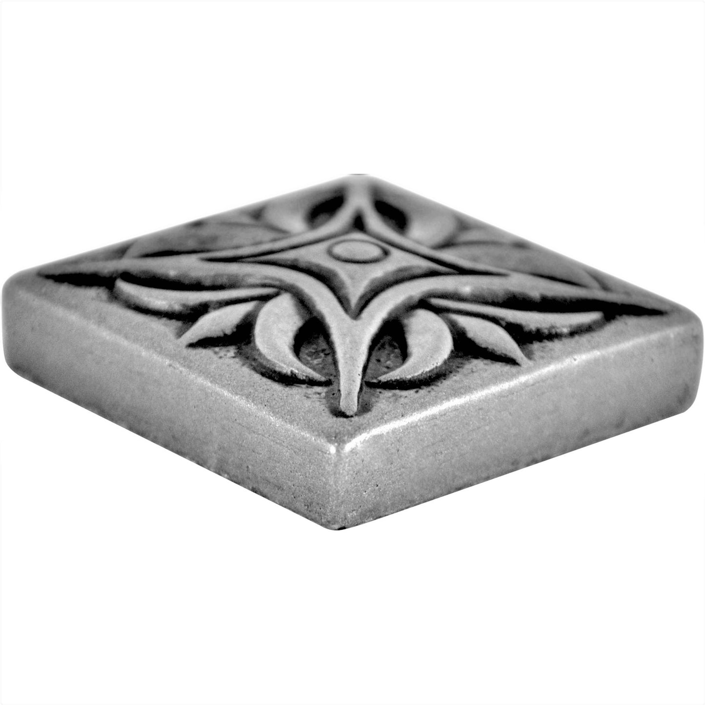 MidWest Star Metal Insert Tile Pewter Nickel 2x2 ( PACK OF 8 PIECE )