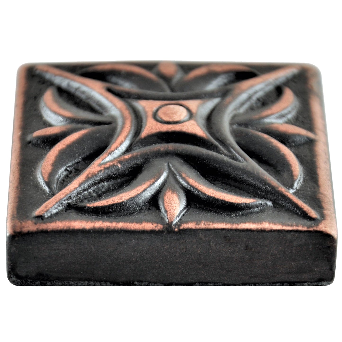 MidWest Star Metal Insert Tile Oil Rubbed Bronze 2x2 ( PACK OF 8 PIECE )