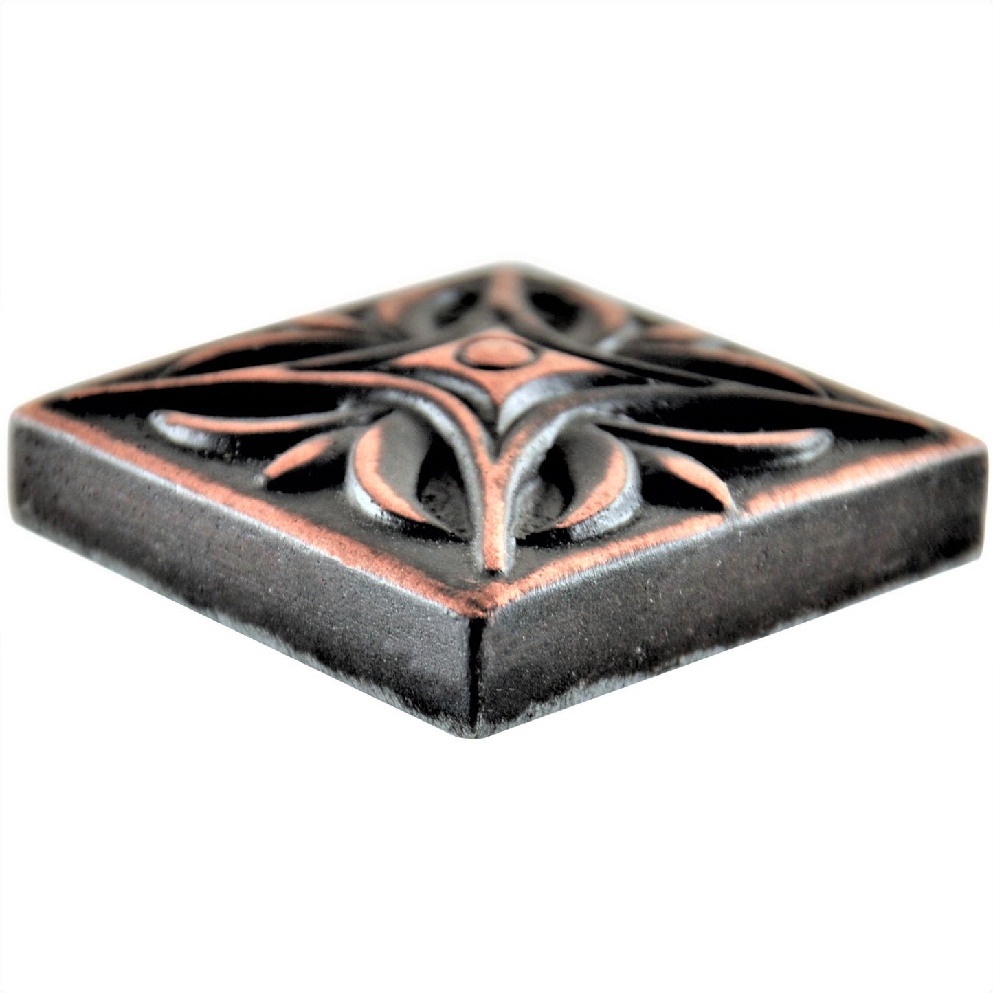 MidWest Star Metal Insert Tile Oil Rubbed Bronze 2x2 ( PACK OF 8 PIECE )
