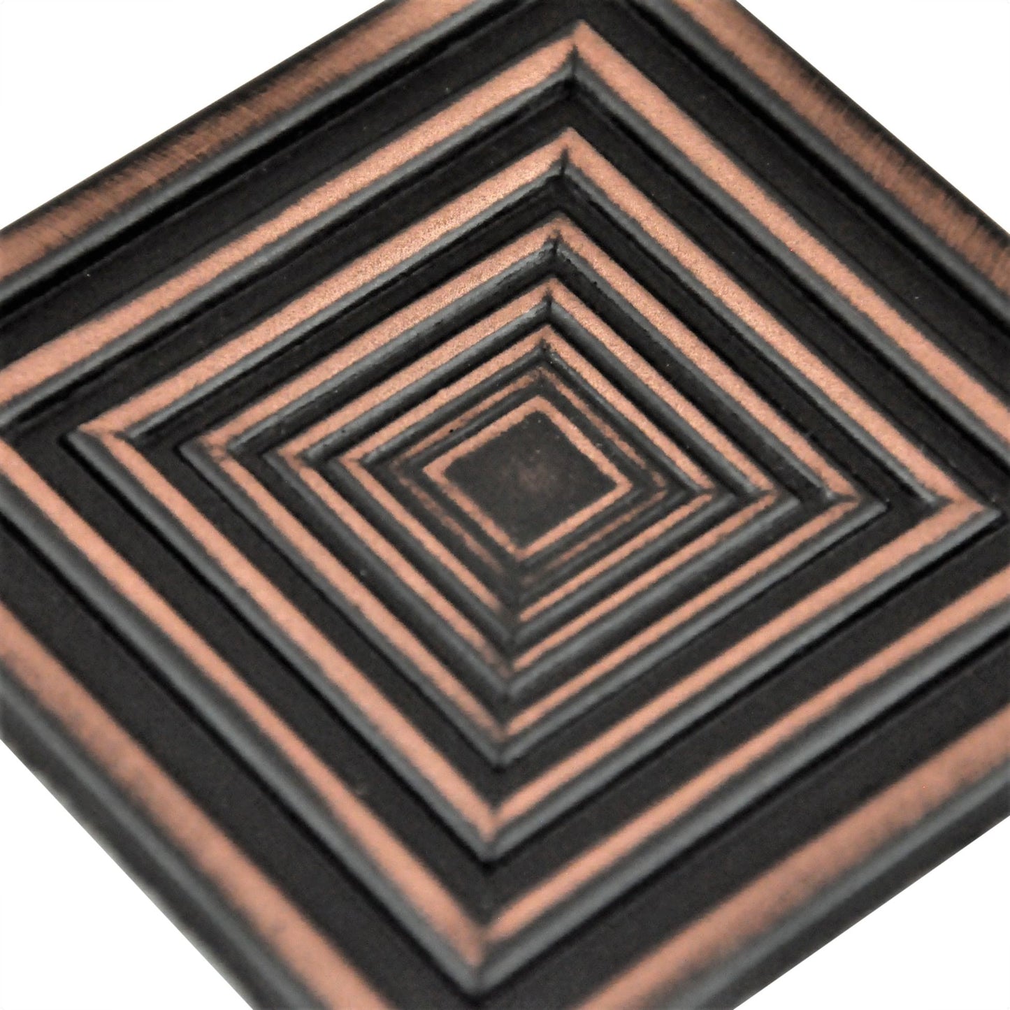 Focus Metal Insert Tile Oil Rubbed Bronze 2x2 ( PACK OF 8 PIECE)