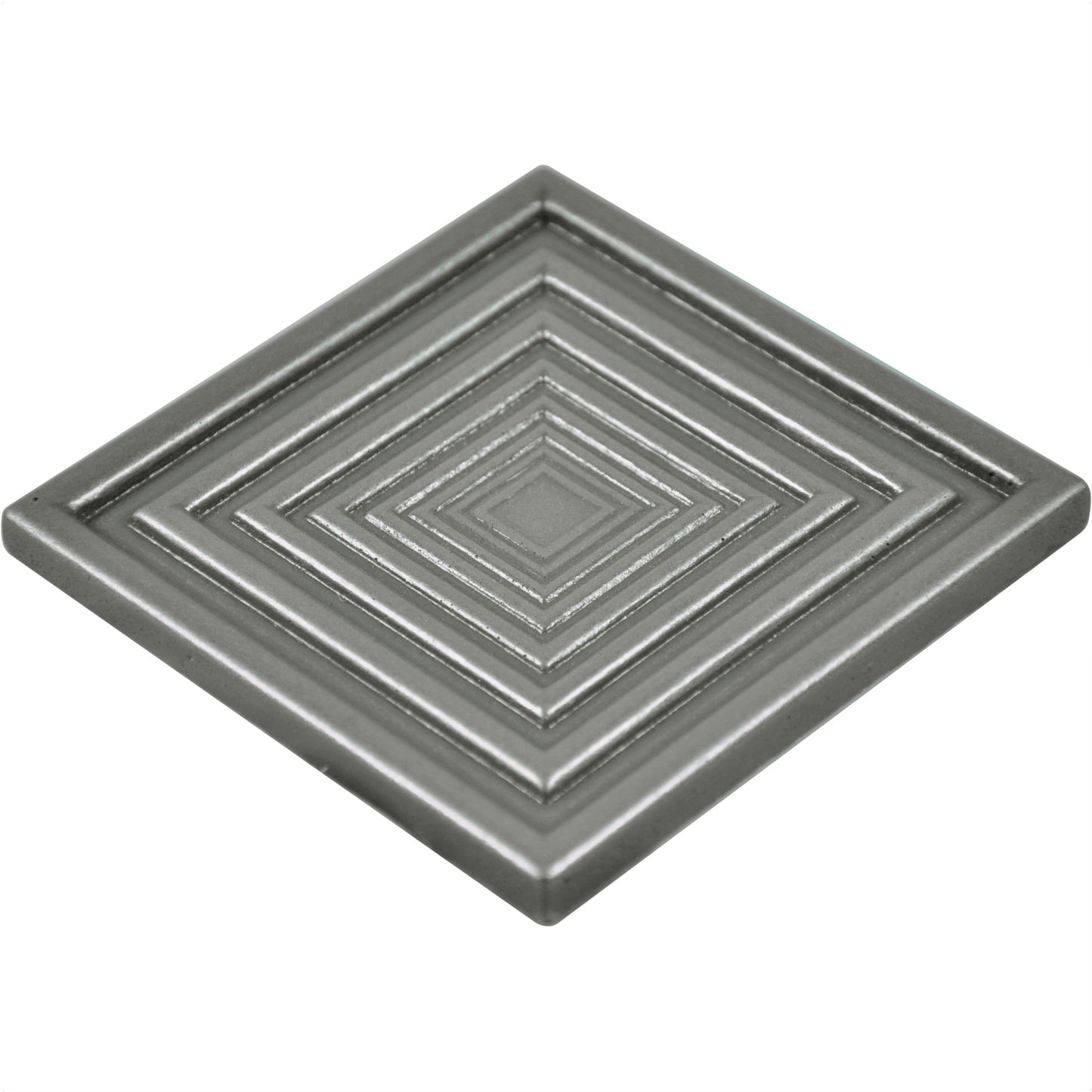 Focus Metal Insert Tile Brushed Nickel 4x4 ( PACK OF 4 PIECE)
