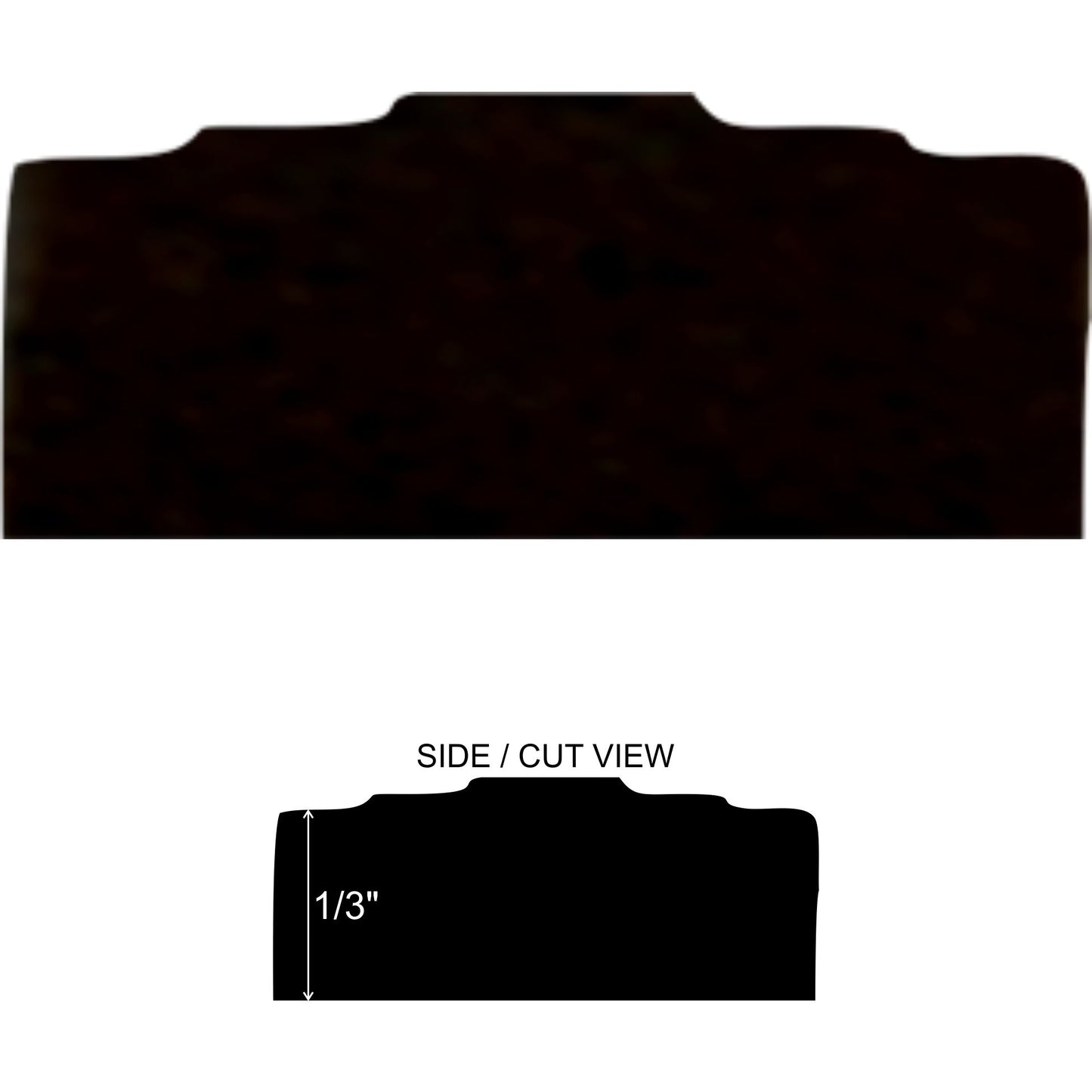 Custom Metal Oil Rubbed Bronze 1/2 in. x 12 in. Matte Metal Flat Decorative Pencil Liner Wall Tile Trim (5 Linear Foot / Pack)