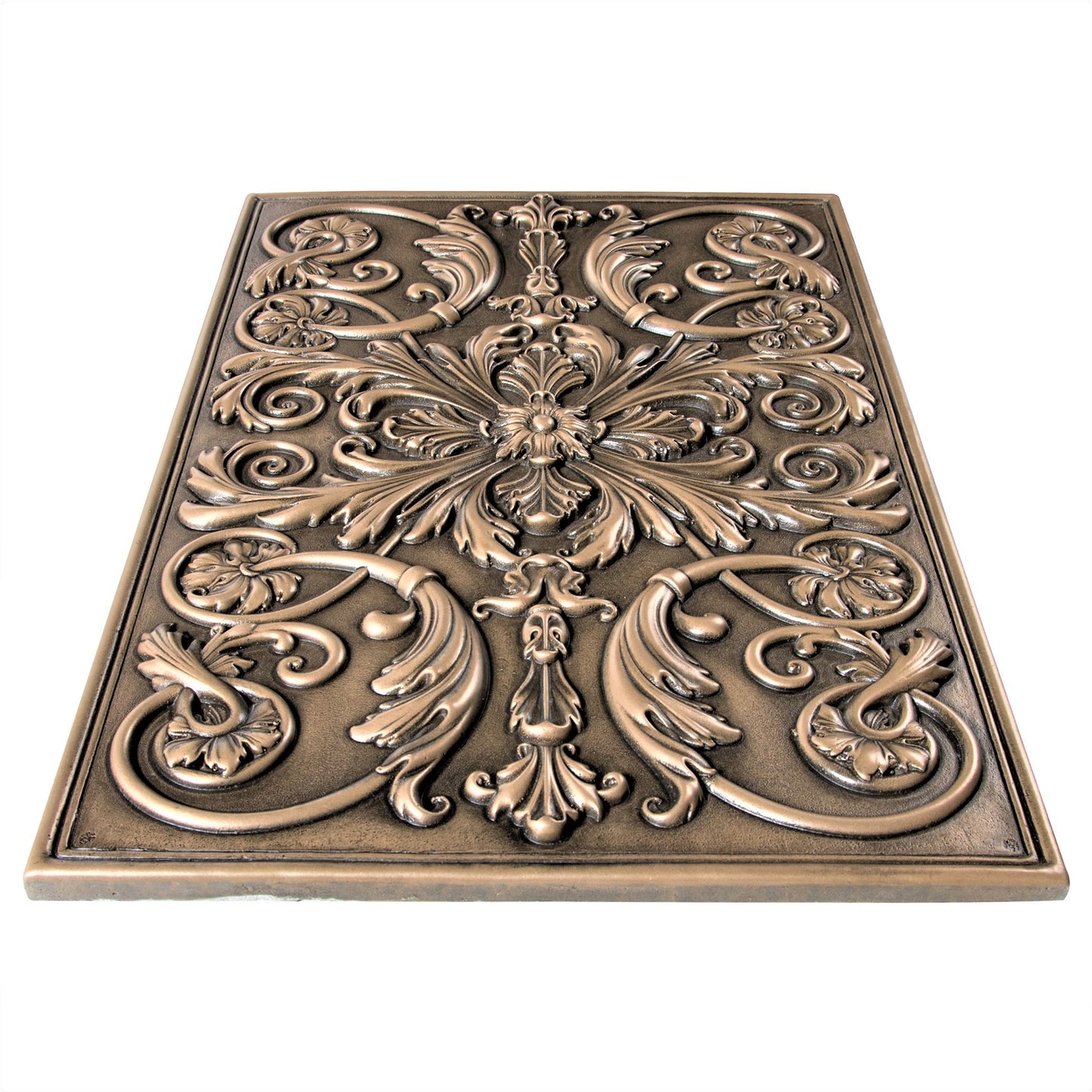 Backsplash Tile for Kitchen and Fireplace Royal 12" x 18" Metal Mural Bronze