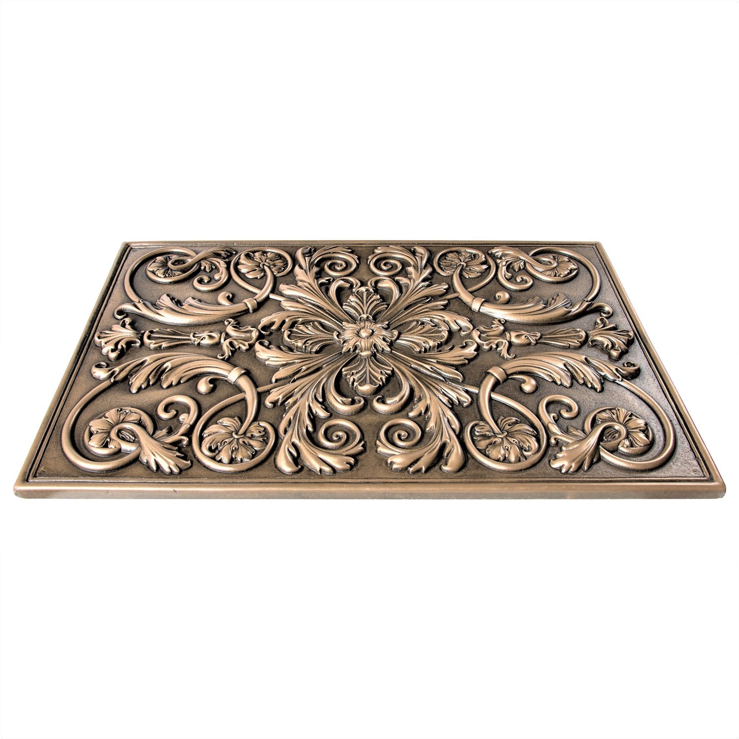 Backsplash Tile for Kitchen and Fireplace Royal 12" x 18" Metal Mural Bronze