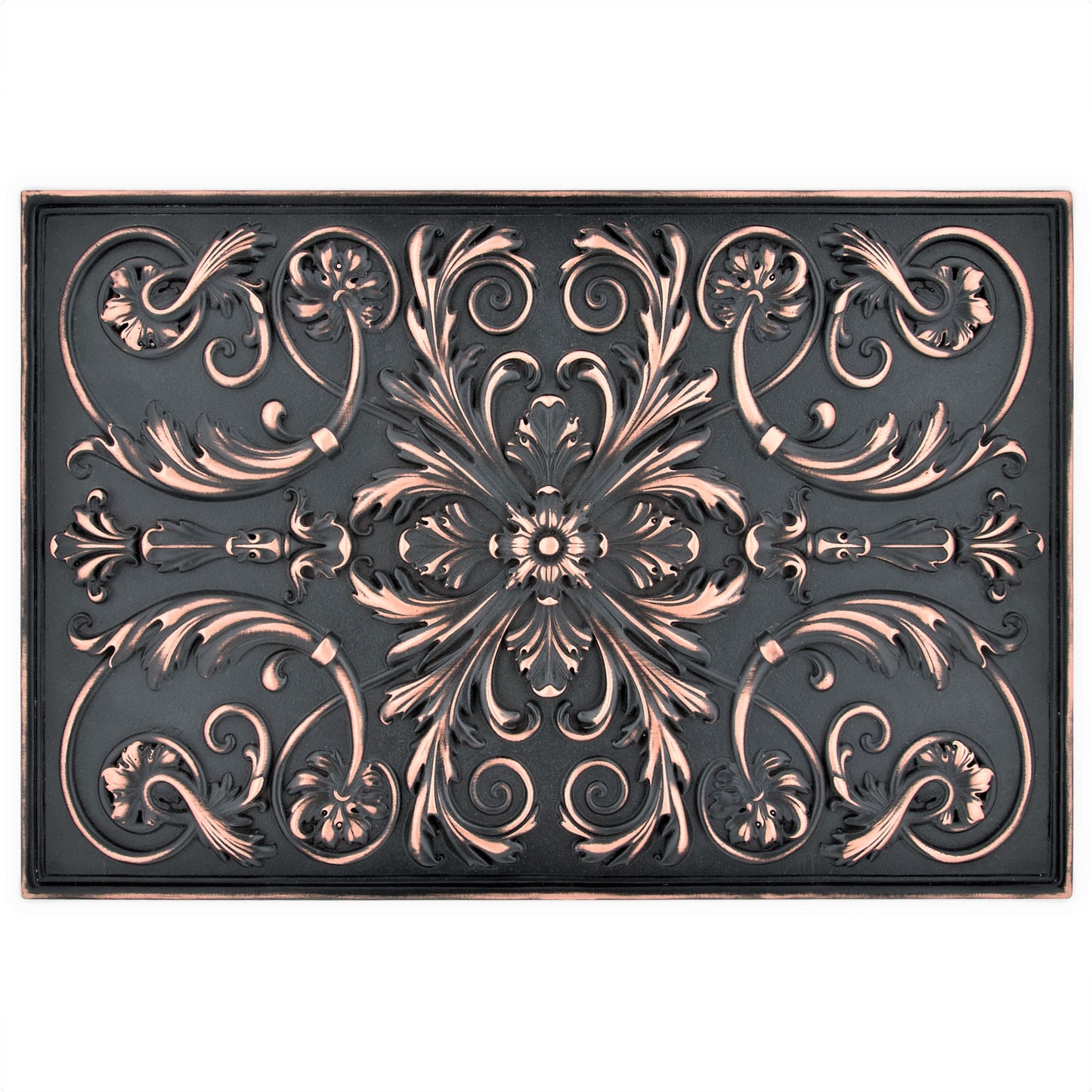 Backsplash Tile for Kitchen and Fireplace Royal 12" x 18" Metal Mural Oil Rubbed Bronze