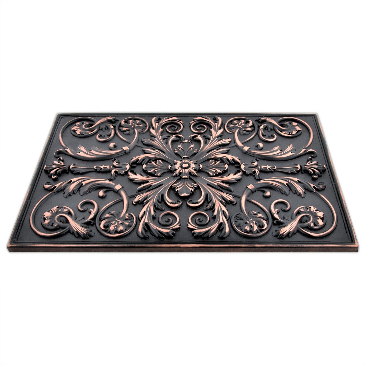 Backsplash Tile for Kitchen and Fireplace Royal 12" x 18" Metal Mural Oil Rubbed Bronze